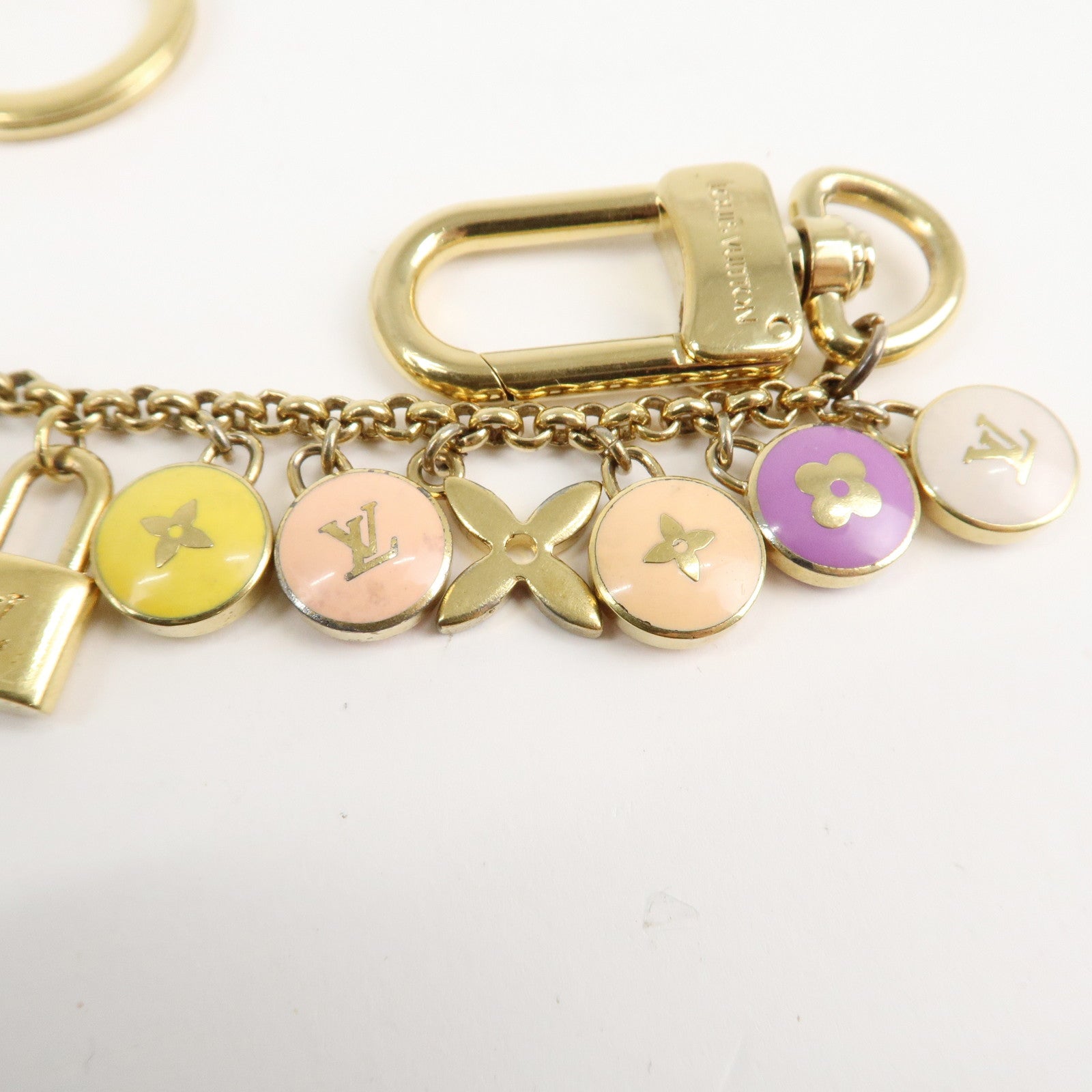 Louis Vuitton Porte Cles Chaine Pastille Bag Charm M65380 Used