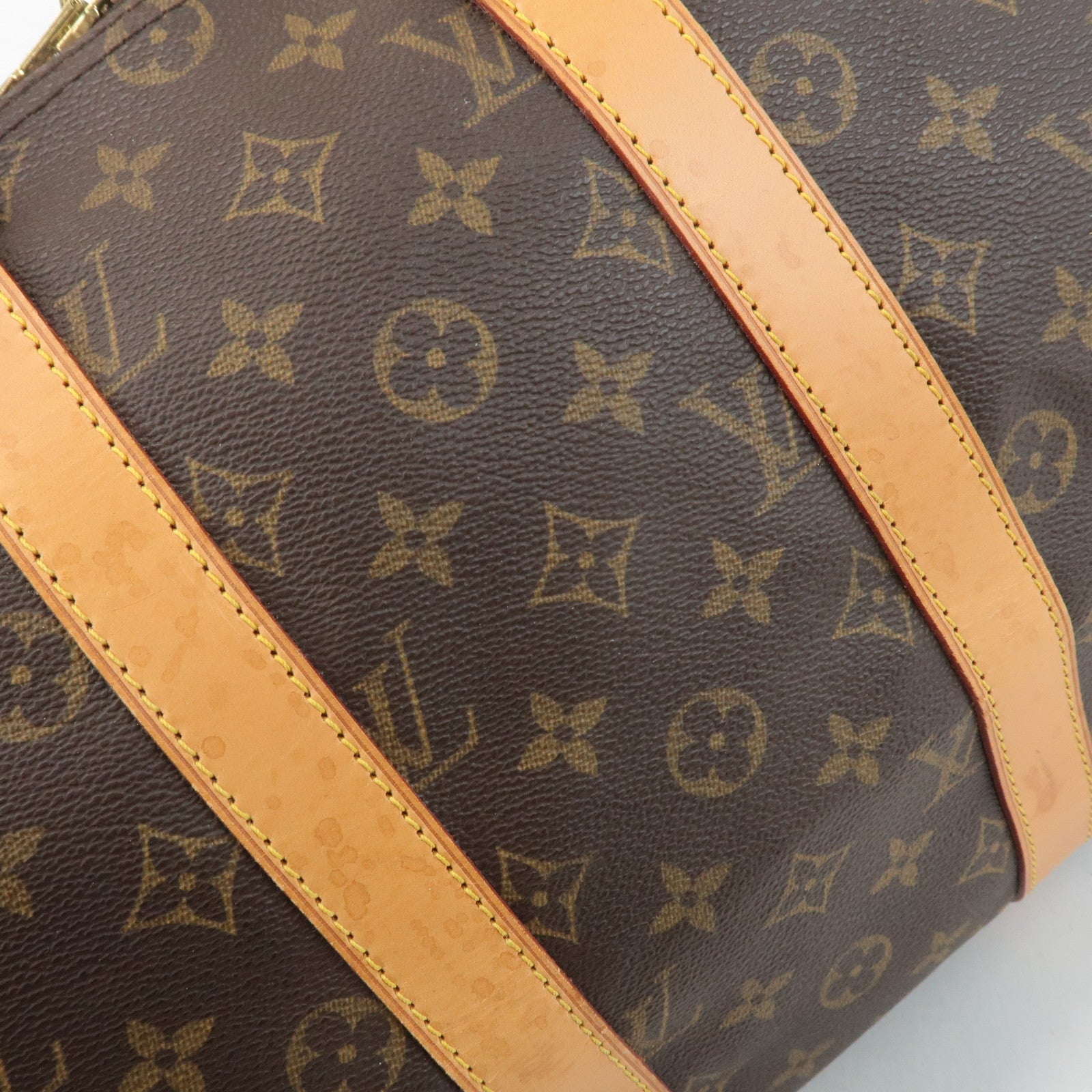Louis Vuitton Monogram Keep All 45 Boston Bag Brown M41428 Used