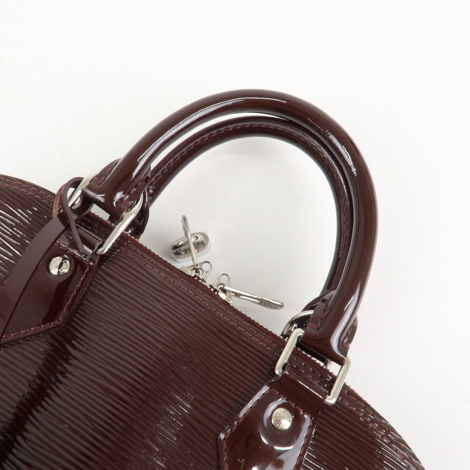 Louis Vuitton Epi Electric Alma PM Hand Bag Prune M40453 Used