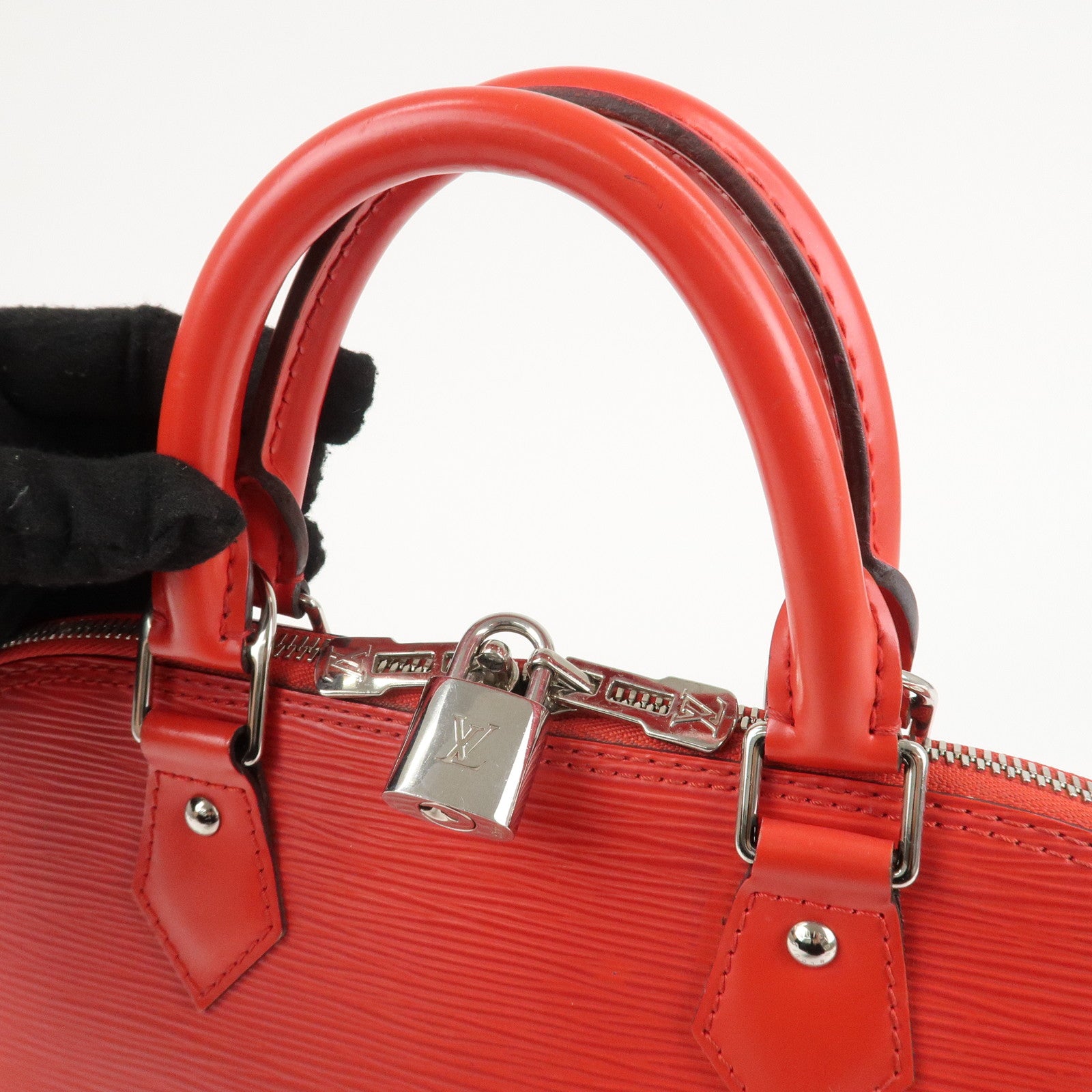 Louis Vuitton Epi Alma PM Hand Bag Coquelicot Red M41154 Used