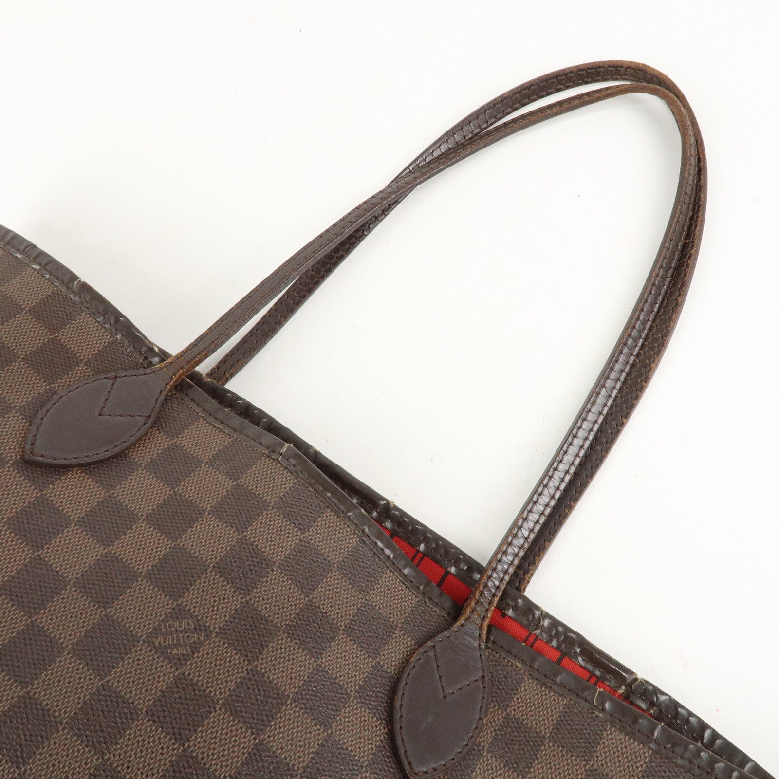 Louis Vuitton Damier Neverfull MM Tote Bag Brown M41358 Used