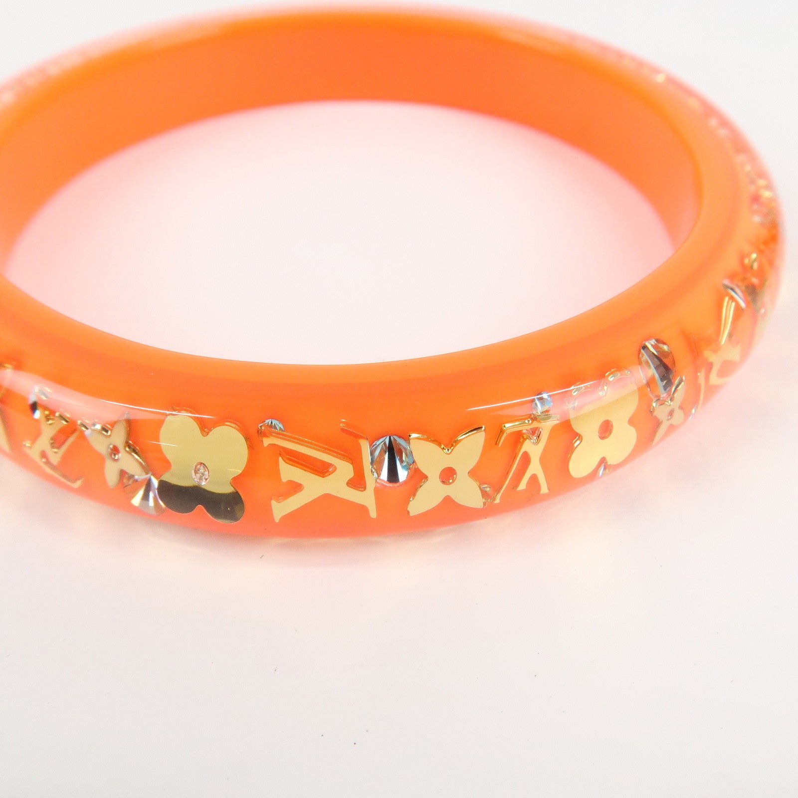 Louis Vuitton Bracelet Inclusion TPM Bangle Orange Used