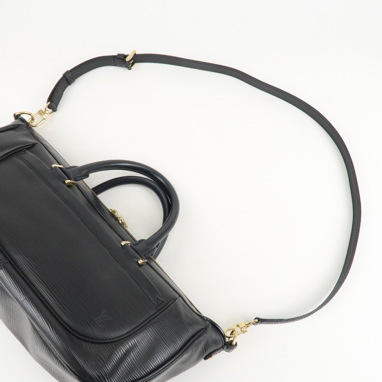 Louis Vuitton Epi Dannula MM Hand Bag Noir Black M59102 Used