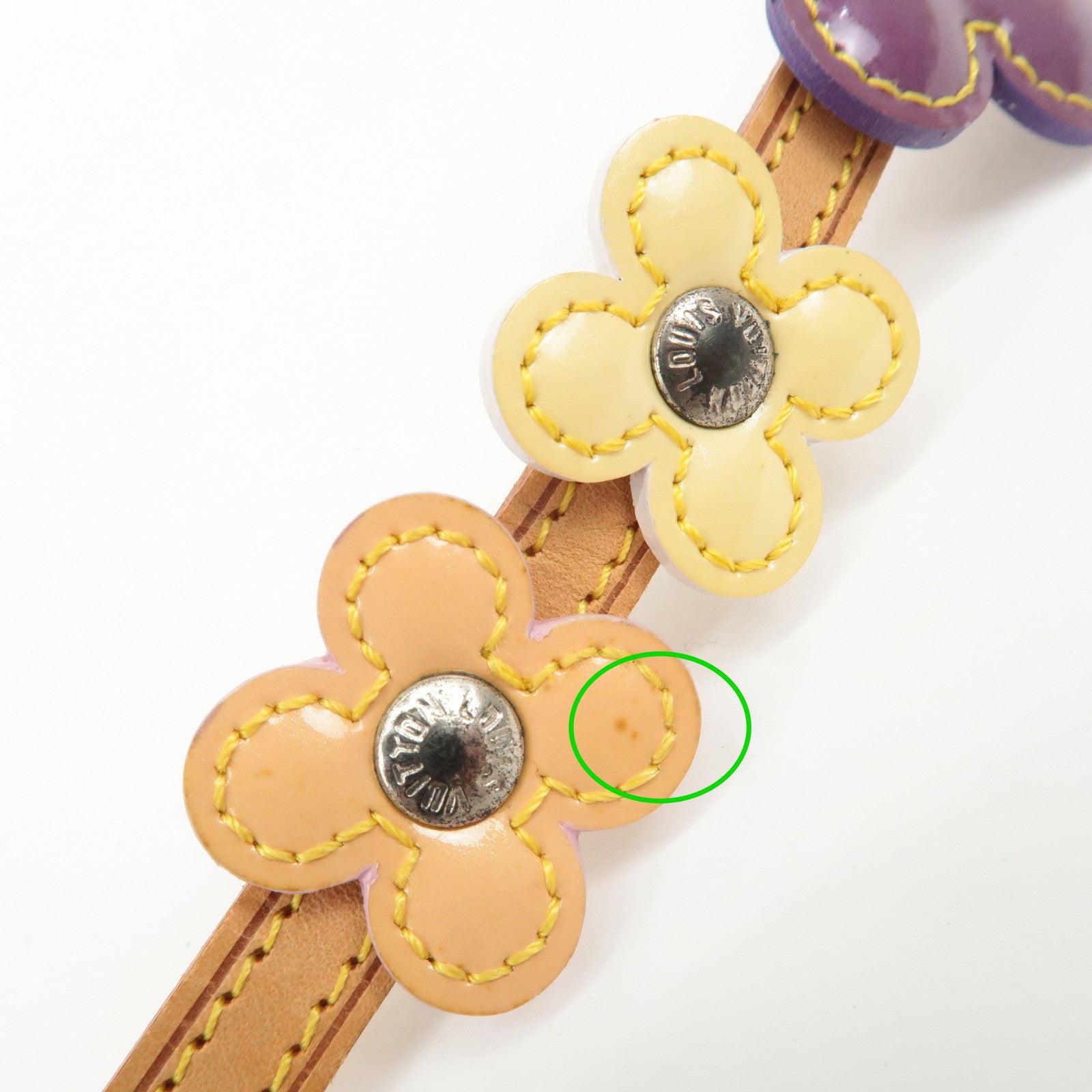 Louis Vuitton Monogram Vernis Flower Lexington Bracelet M92252 Used