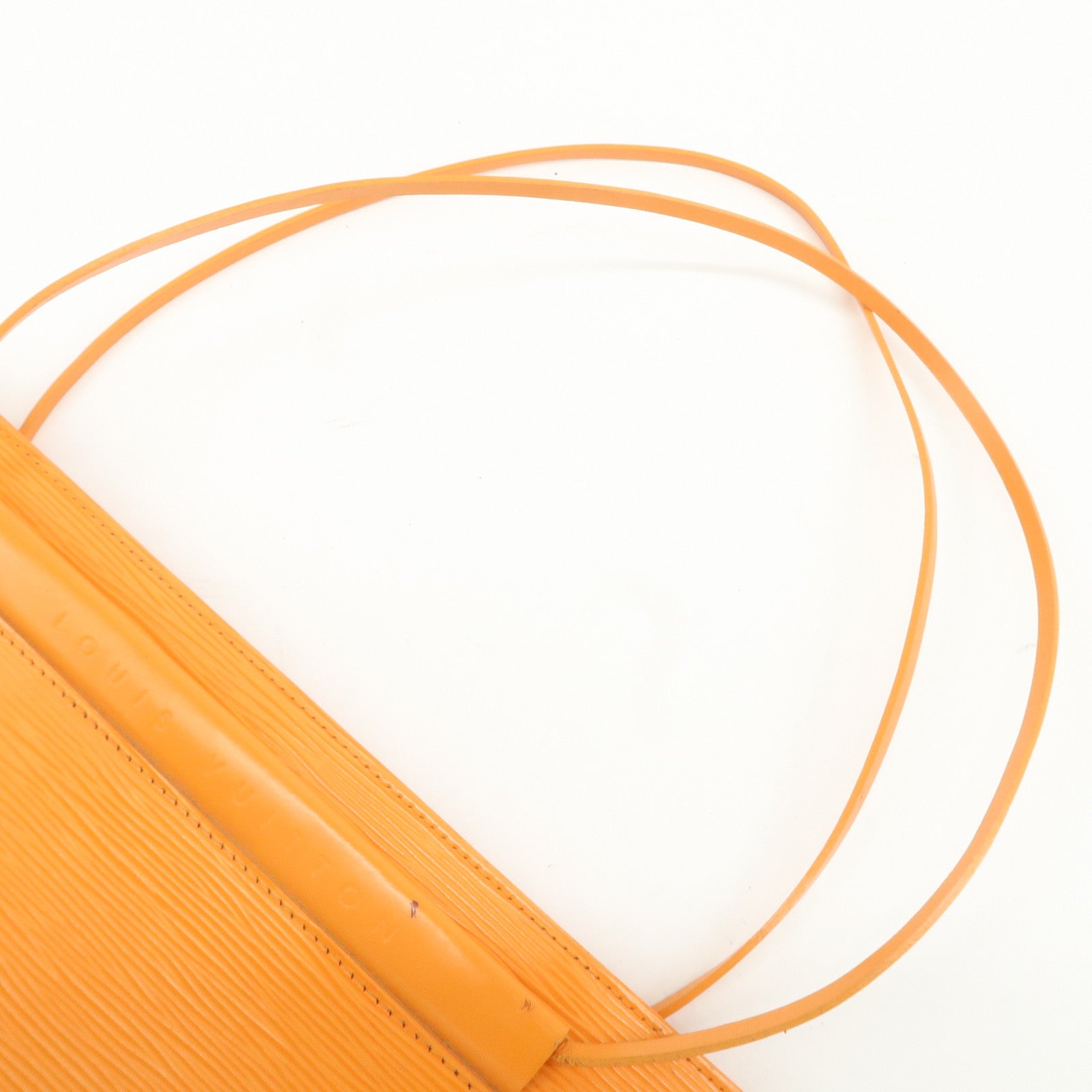 Louis Vuitton Epi SaintTropez Hand Bag Mandarin Orange M5246H Used