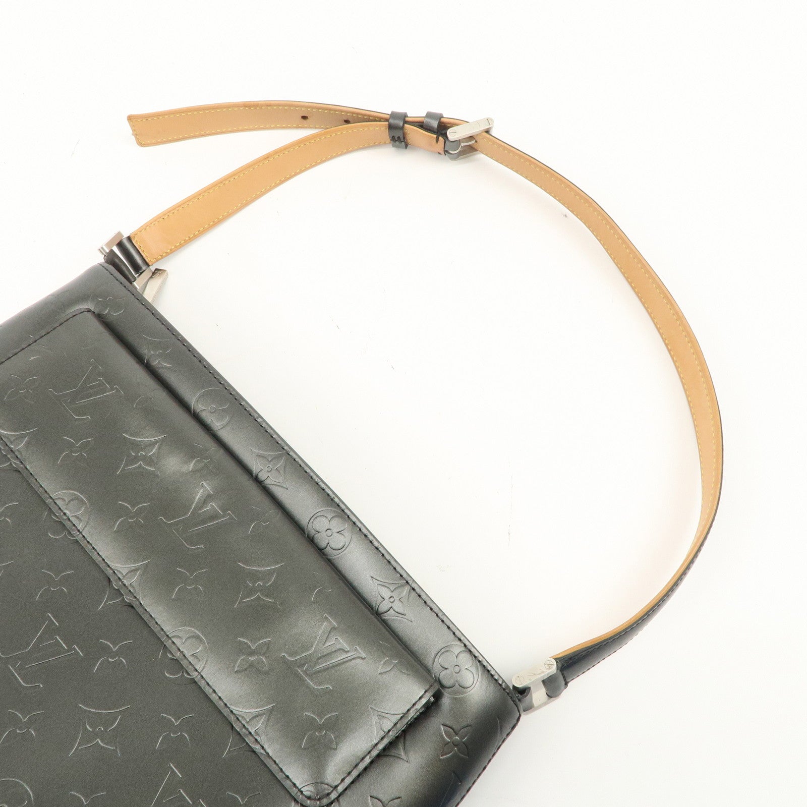 Louis Vuitton Monogram Matte Alston Shoulder Bag Noir M55122 Used