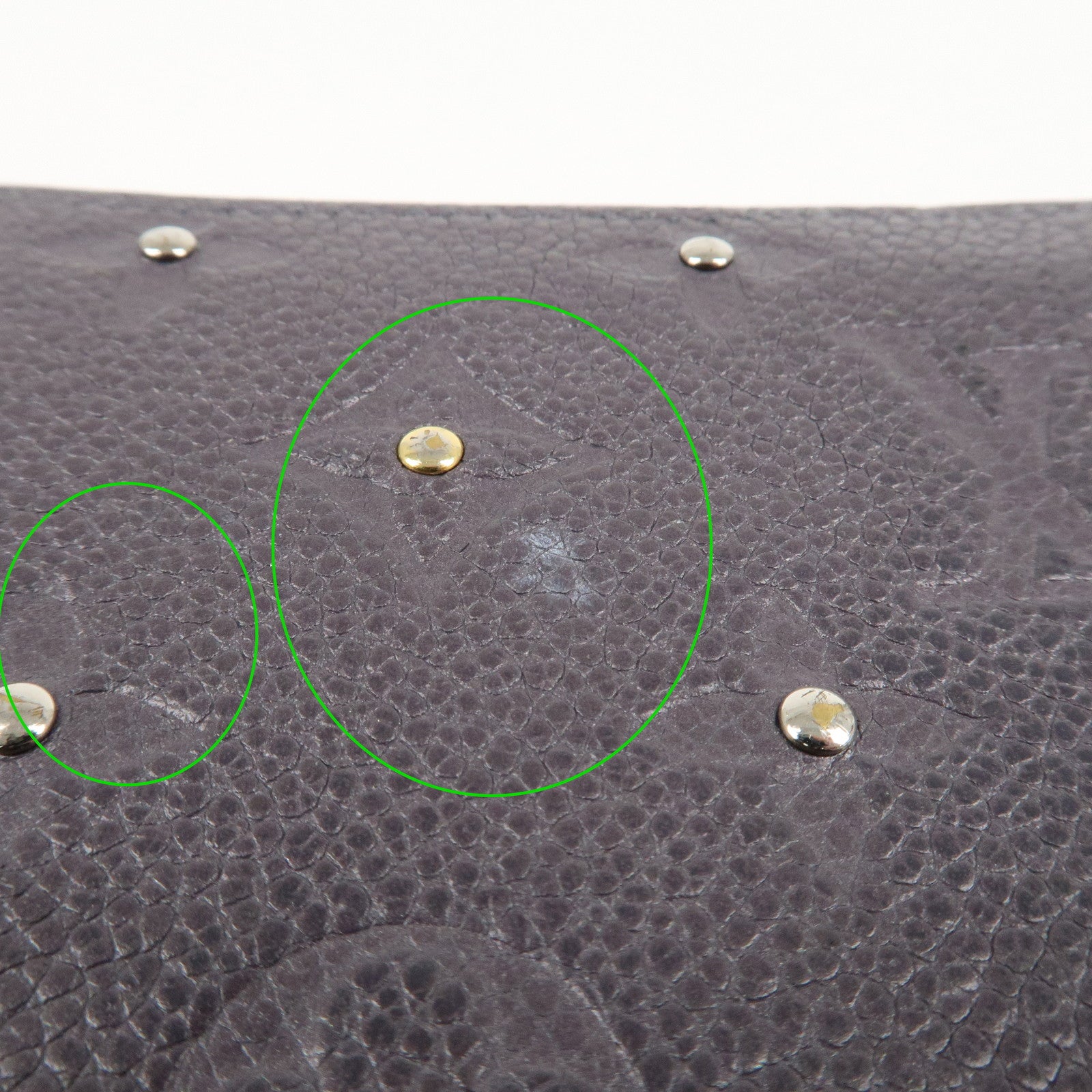 Louis Vuitton Empreinte Zippy Studs Wallet Gris Silver M62209 Used