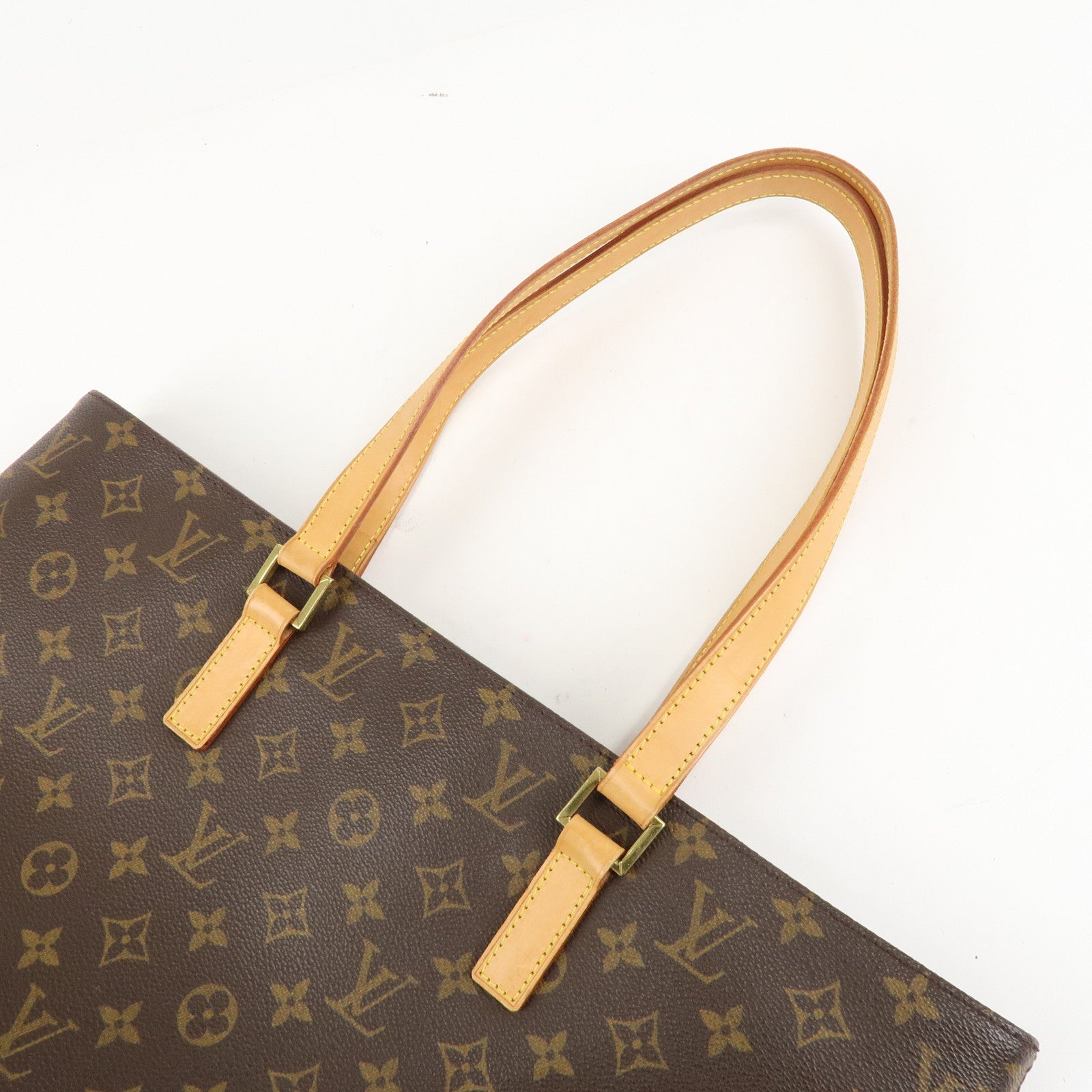 Louis Vuitton Monogram Luco Tote Bag Hand Bag Brown M51155 Used
