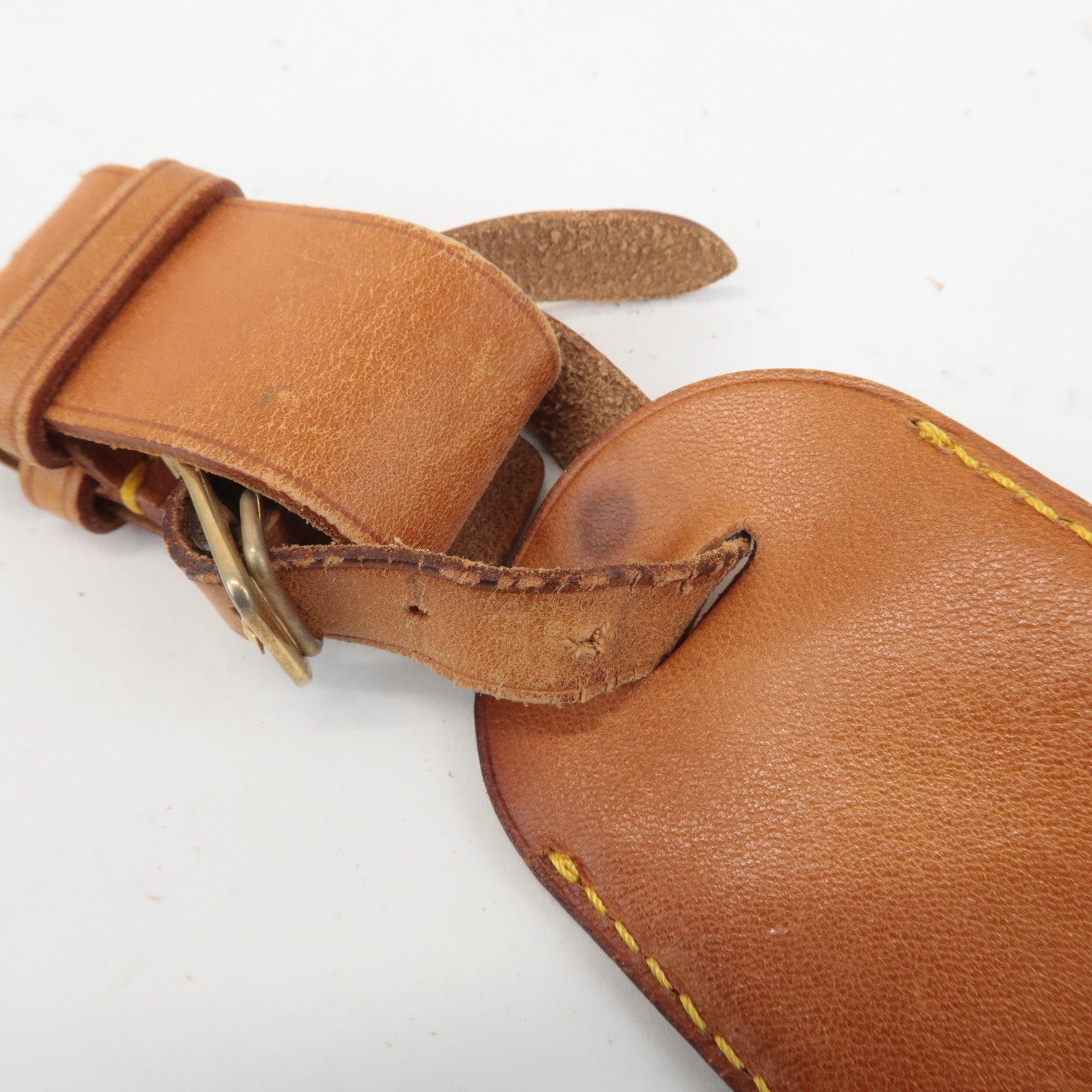 Louis Vuitton Set of 10 Leather Name Tag & Poignet Natural Used