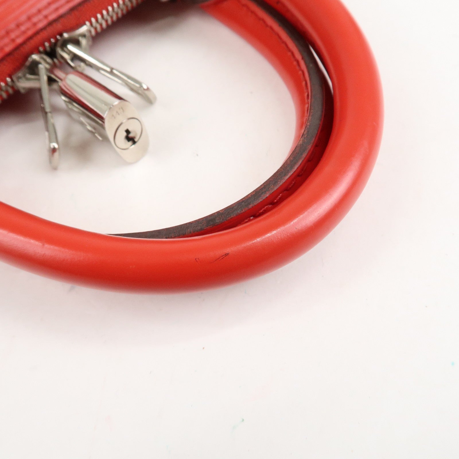 Louis Vuitton Epi Alma PM Hand Bag Coquelicot Red M41154 Used