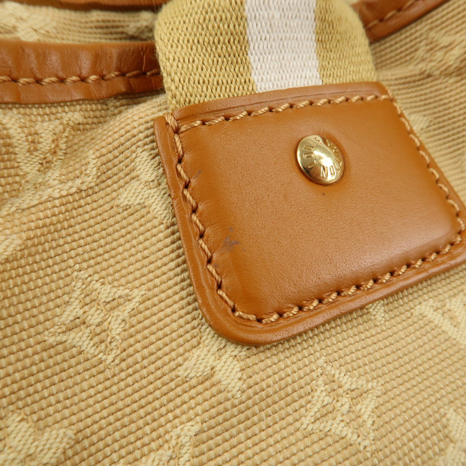 Louis Vuitton Monogram Mini Sac Mary Kate Hand Bag Beige M92508 Used