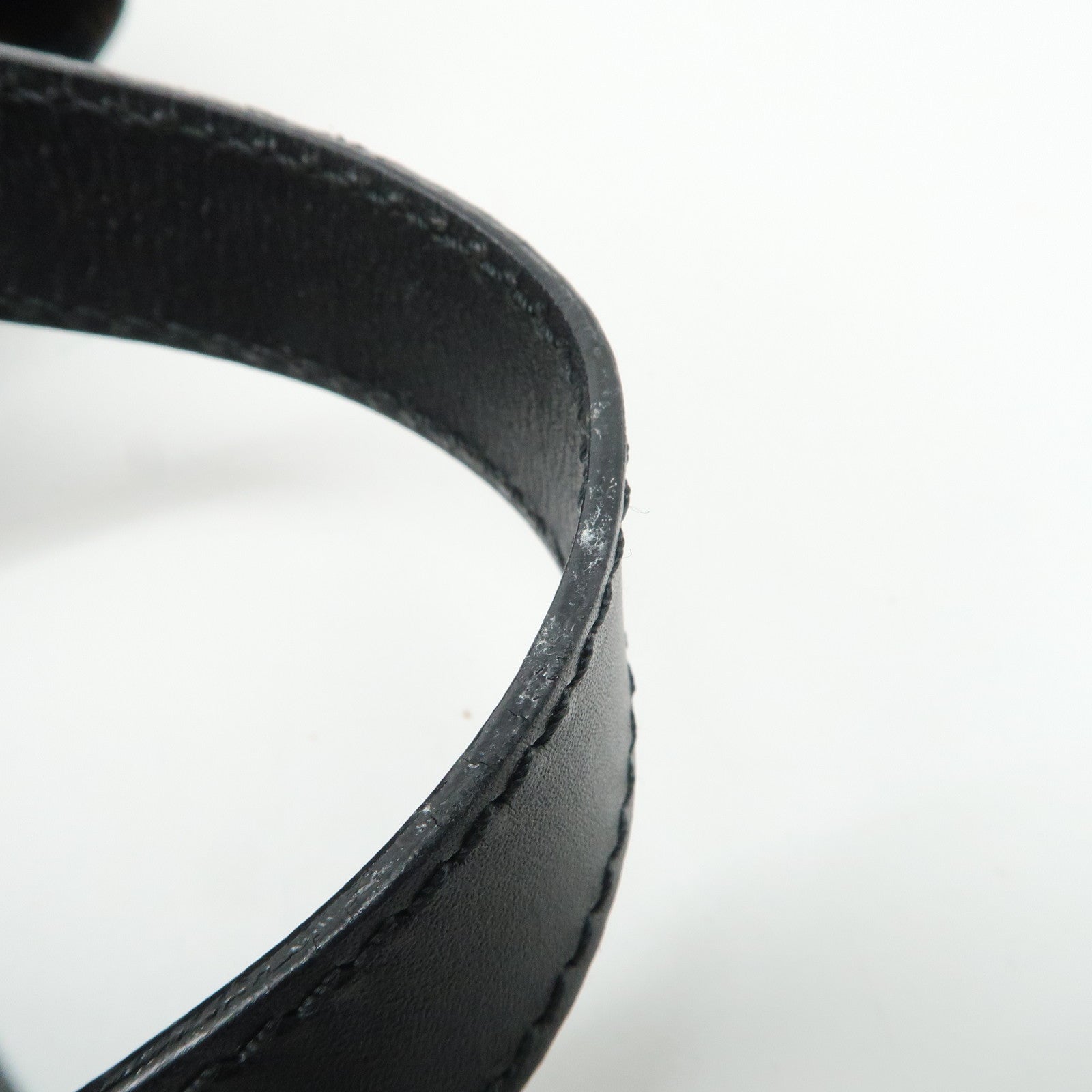 CELINE Macadam PVC Leather Tote Bag Shoulder Bag Brown Black Used