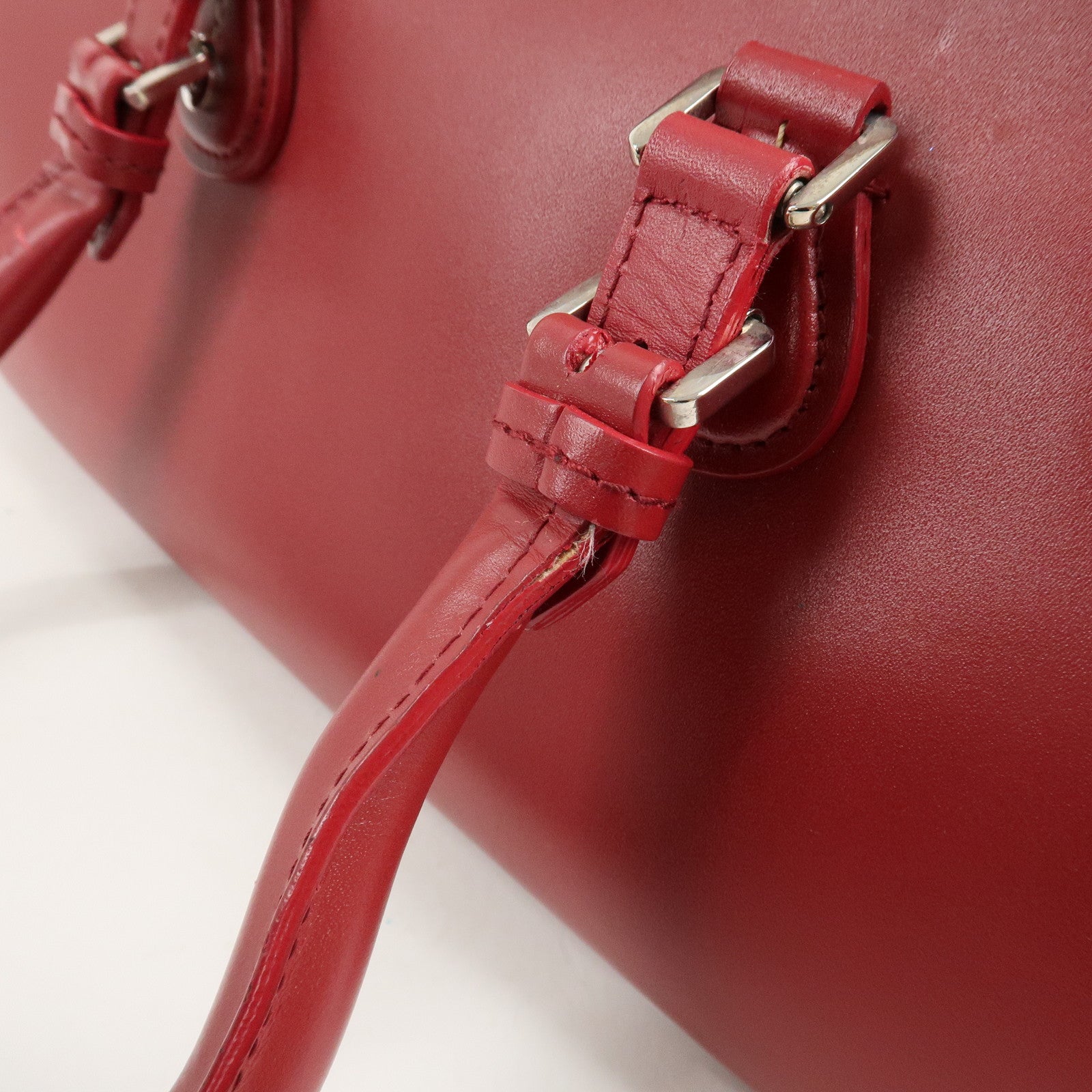 Christian Dior Detective Bag Satchel Bag Hand Bag Red Used
