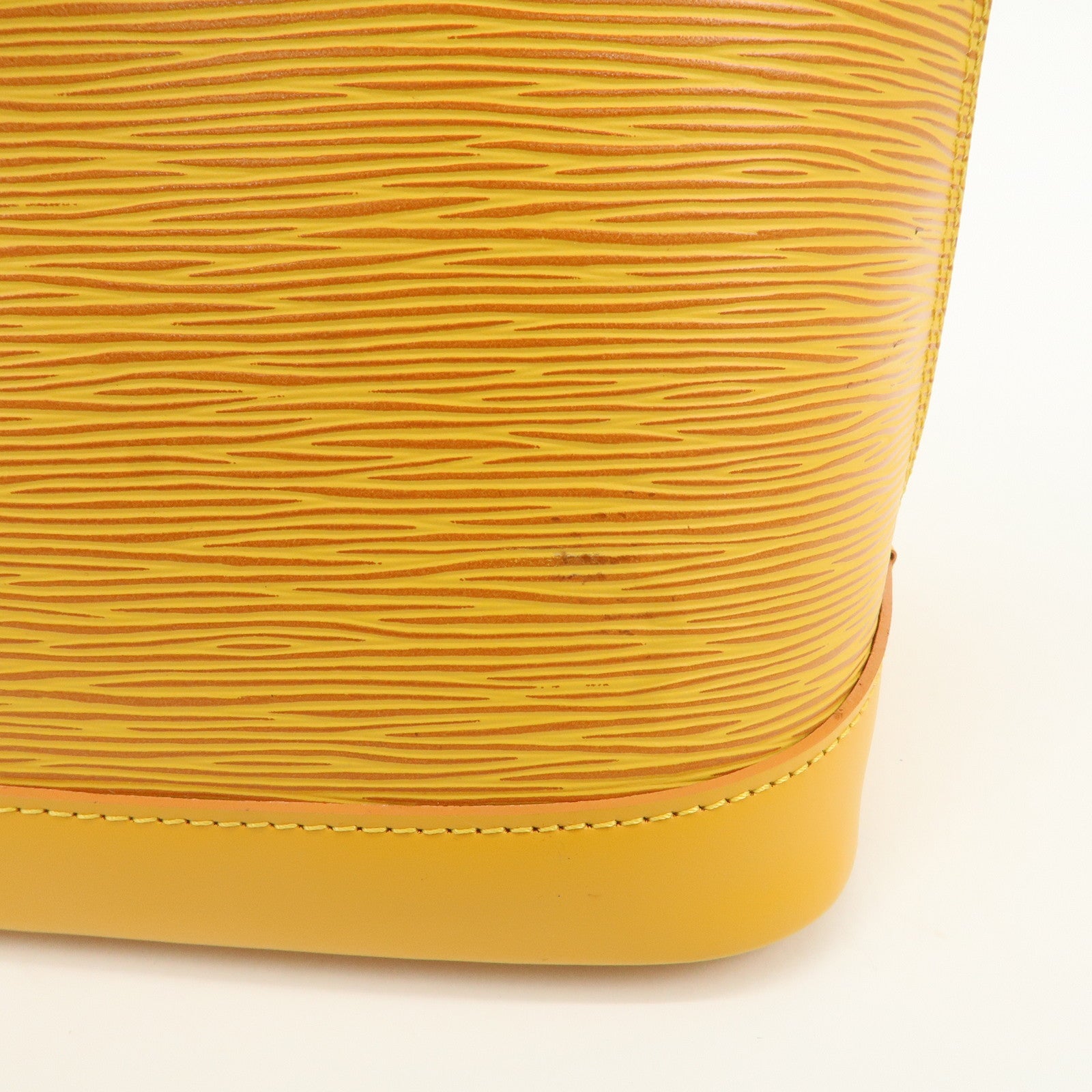 Louis Vuitton Epi Alma PM Hand Bag Tassili Yellow M52149 Used