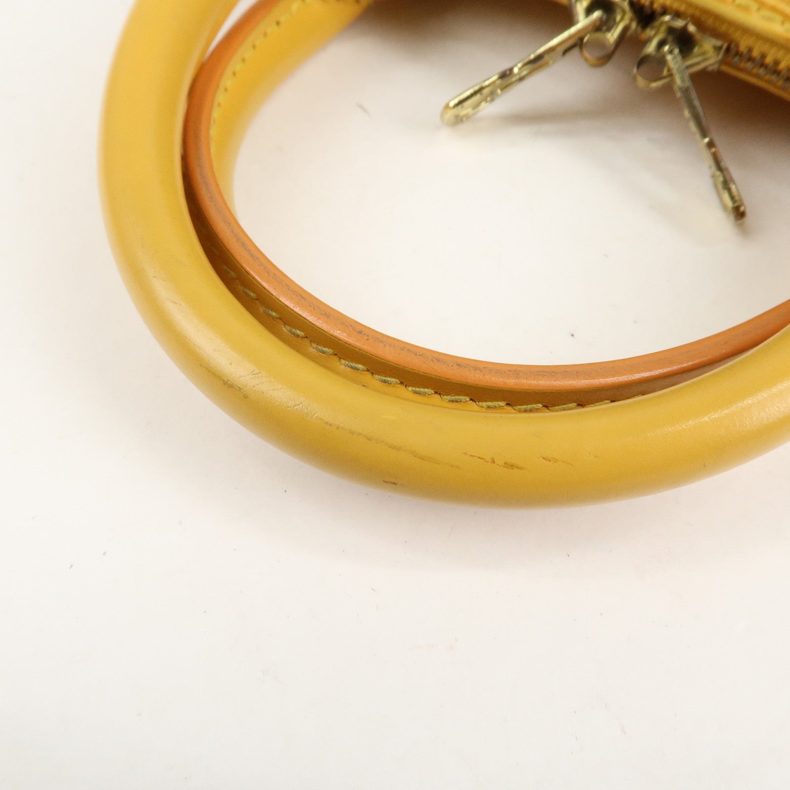 Louis Vuitton Epi Alma PM Hand Bag Tassili Yellow M52149 Used