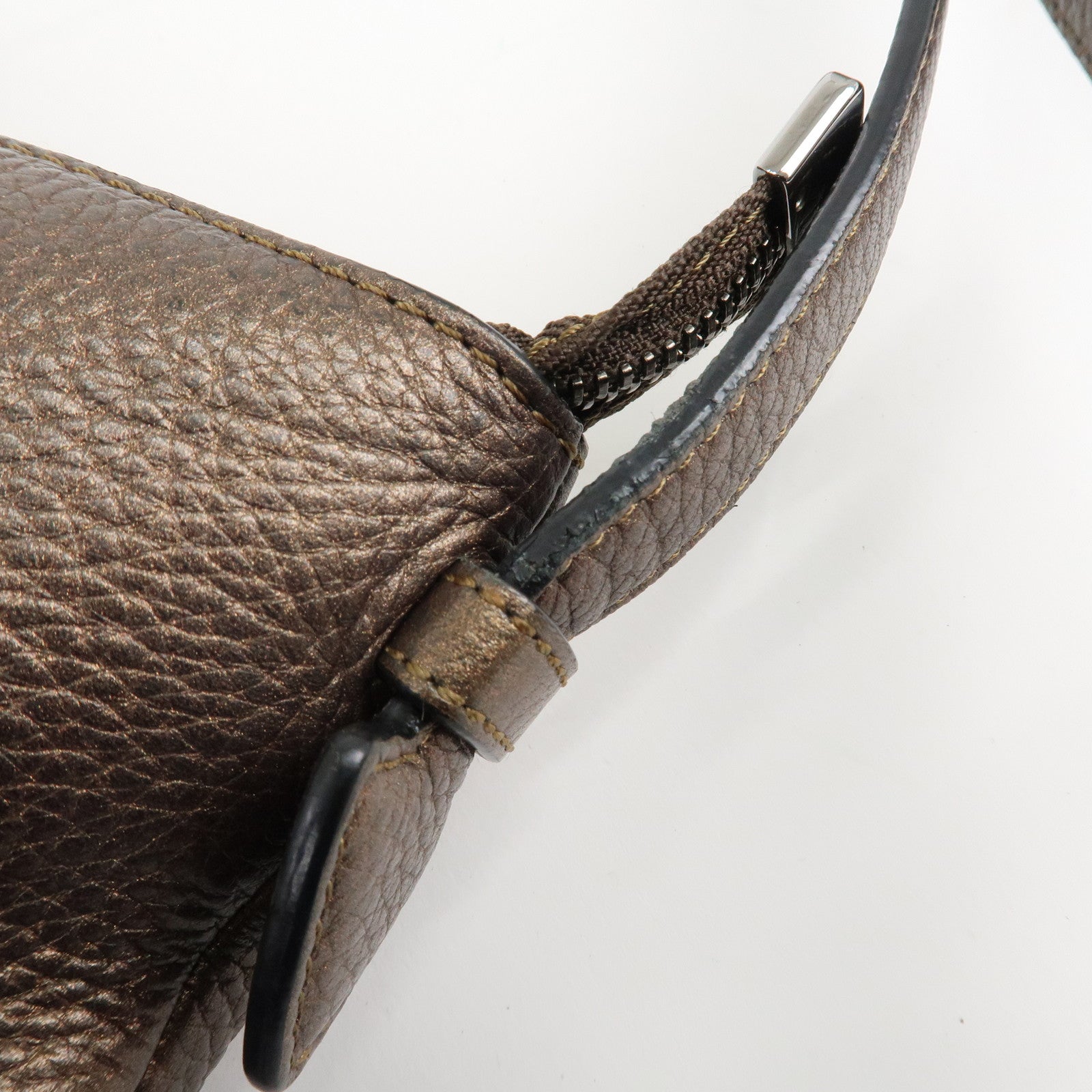 LOEWE Heritage Leather Shoulder Bag Brown *Outlet Used