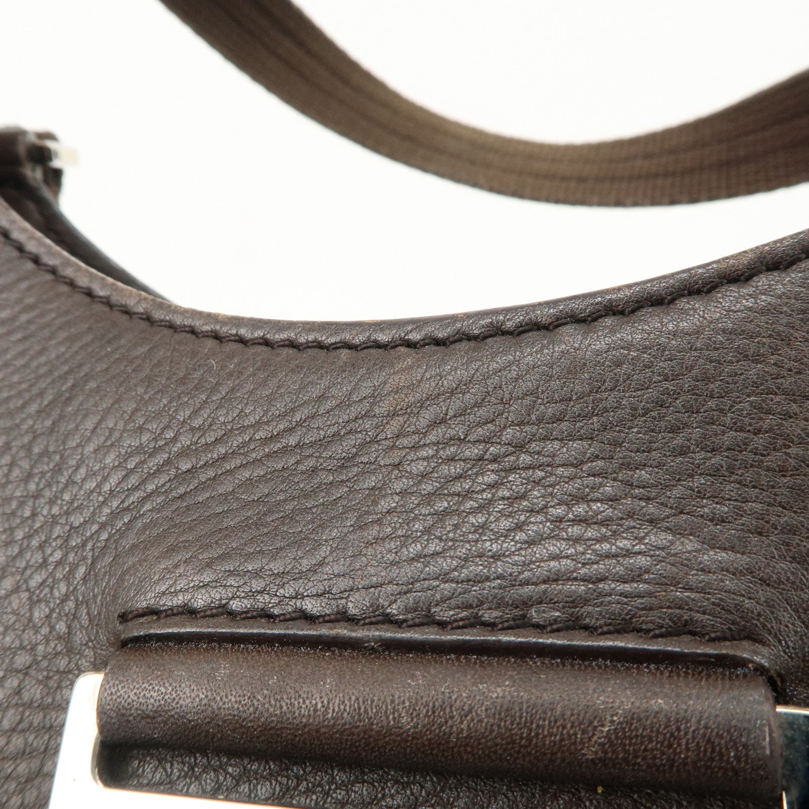 Christian Dior Trotter Canvas Leather Tote Bag Beige Brown Used