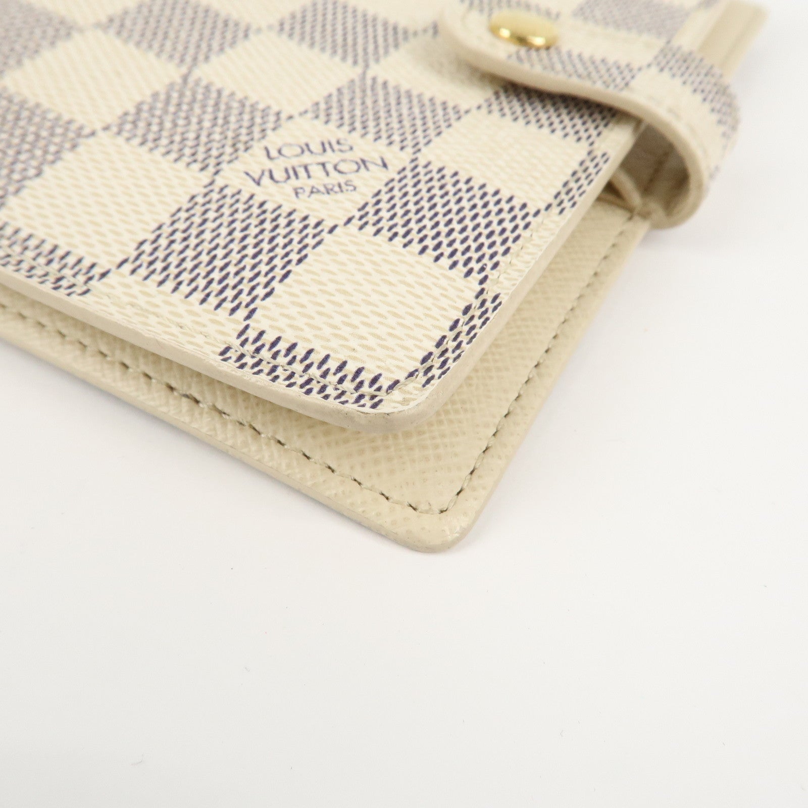 Louis Vuitton Damier Azur Agenda PM Planner Cover R20706 Used