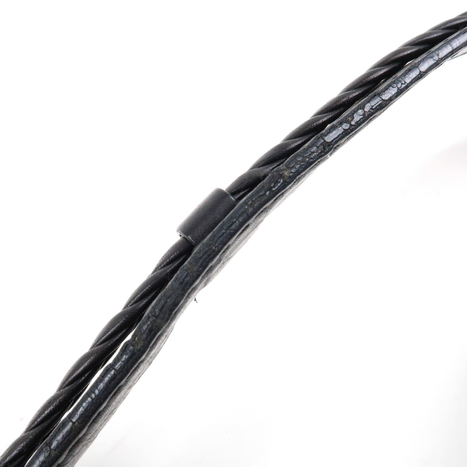 BVLGARI Logo Mania Canvas Leather Tote Bag Shoulder Bag Black Used