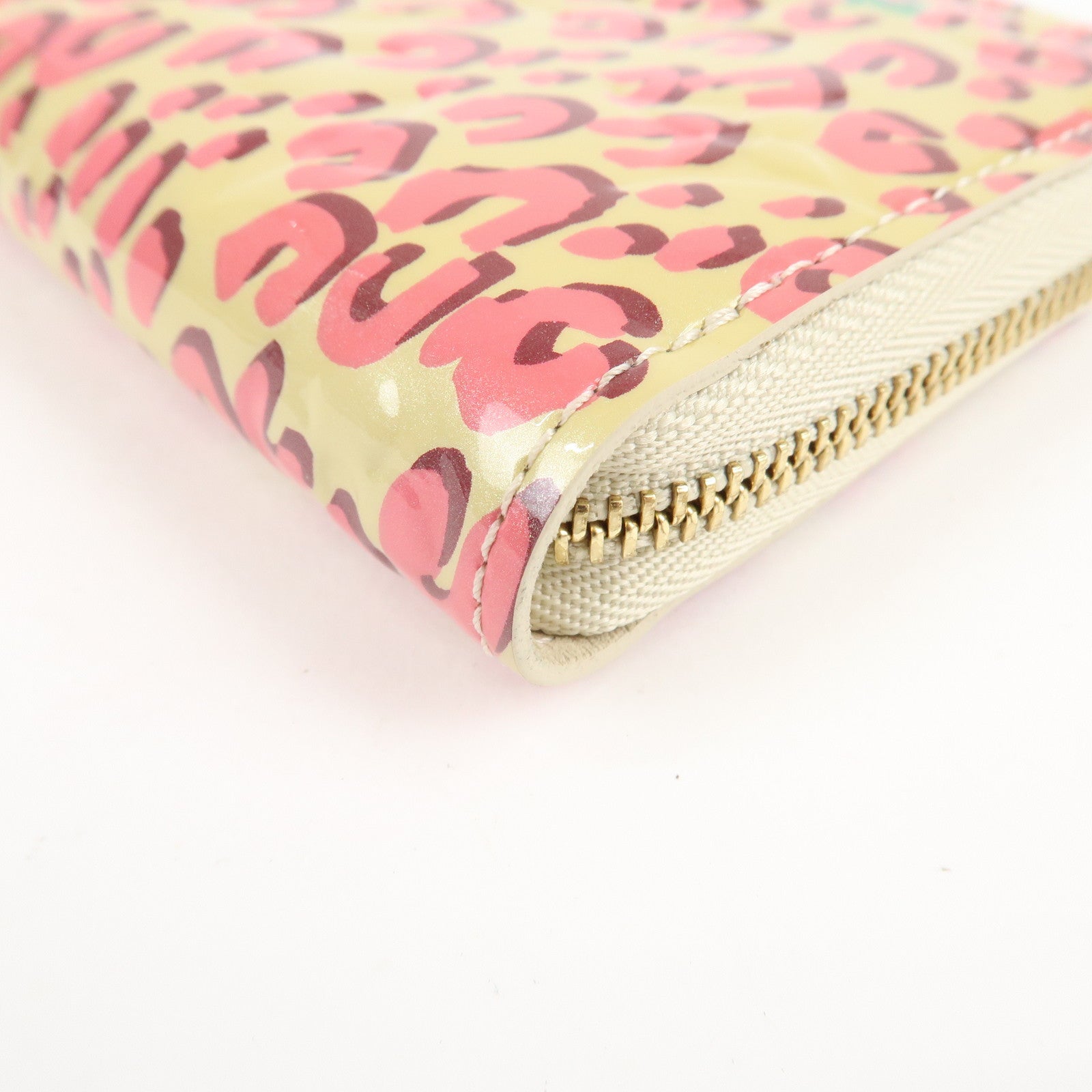 Louis Vuitton Monogram Vernis Leopard Zippy Coin Purse M91484 Used