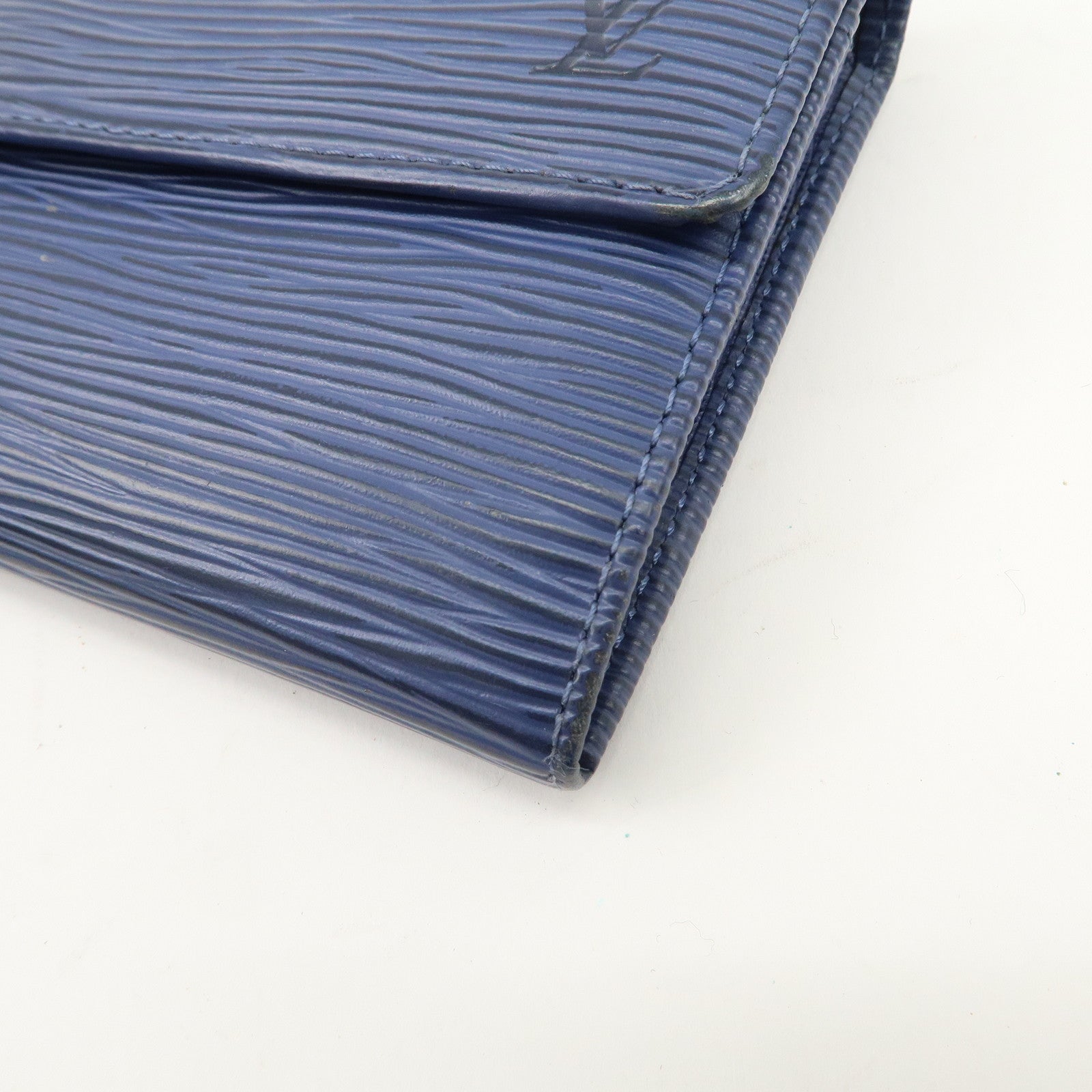 Louis Vuitton Epi Porte Monnaie Credit Wallet Toledo Blue M6359G Used
