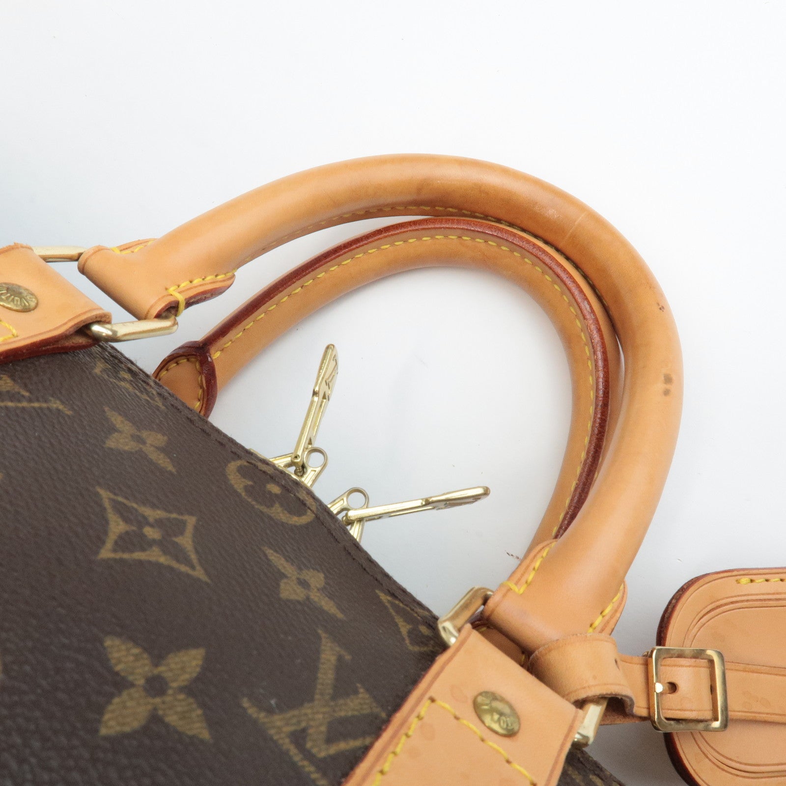 Louis Vuitton Monogram Keep All 45 Boston Bag Brown M41428 Used