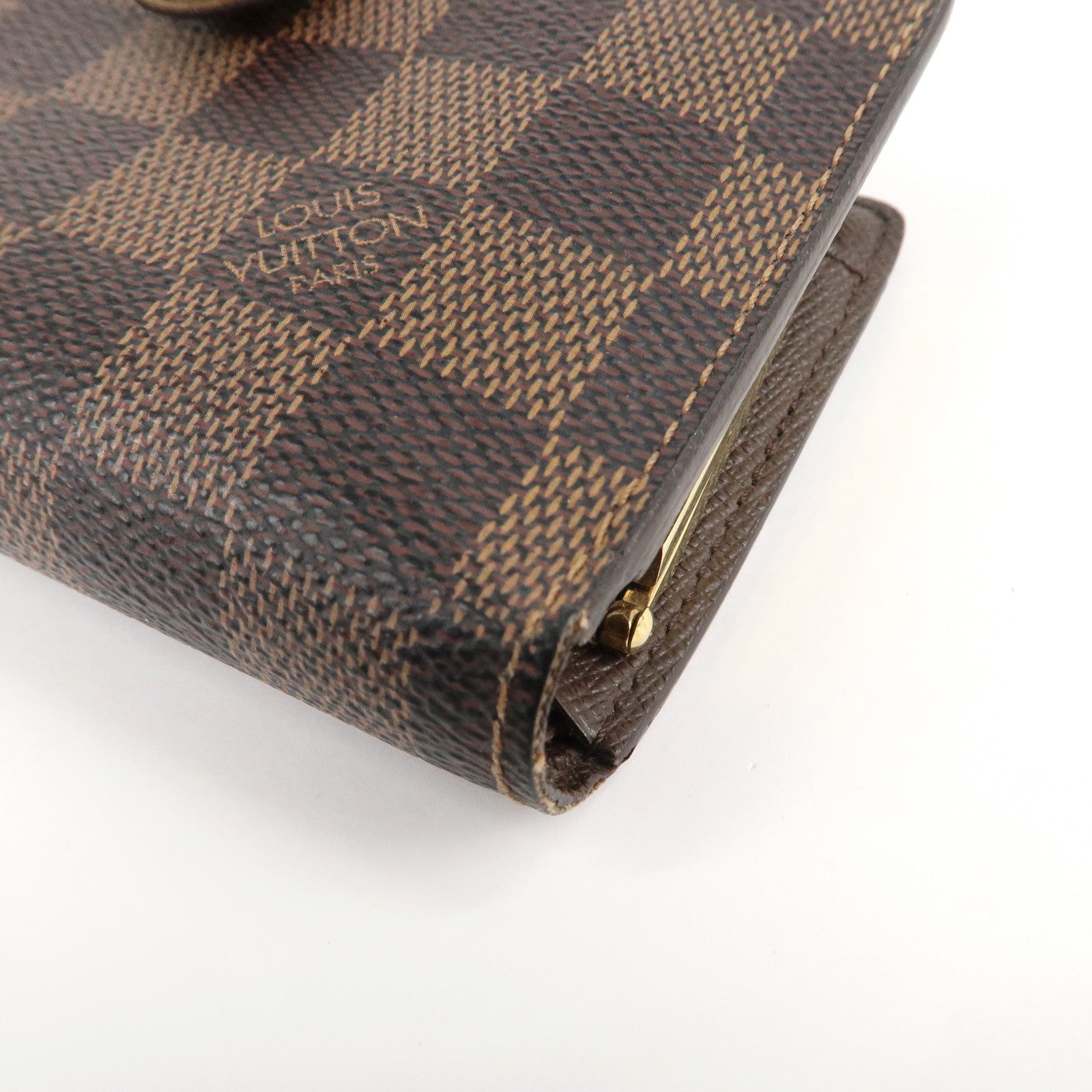 Louis Vuitton Damier Portefeuille Viennois Wallet N61674 Used