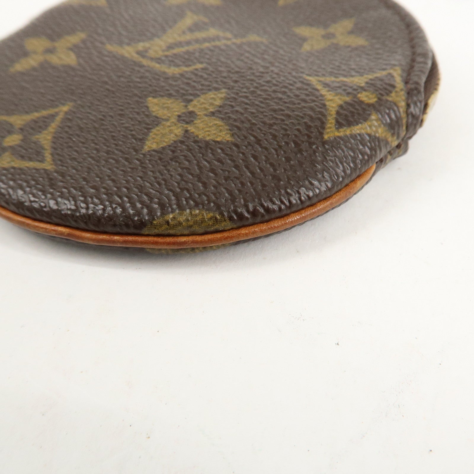 Louis Vuitton Monogram Porte Monnaie Rond Coin Case M61926 Used