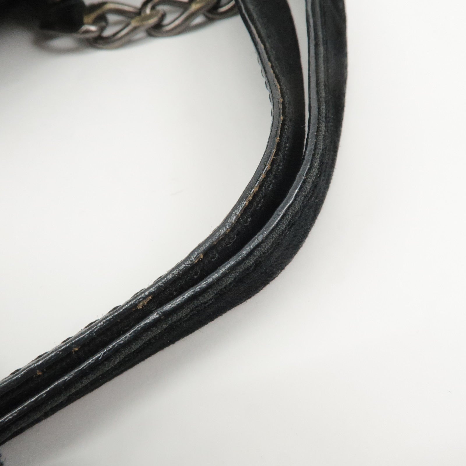 FENDI Chain Shoulder Bag Wool Leather Shoulder Bag 8BN165 Used