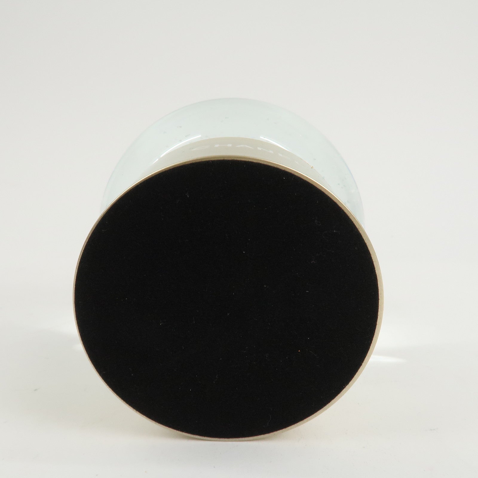 CHANEL No.5 Glass Snow Globe Snow Dome 2015 Novelty White Gold Used