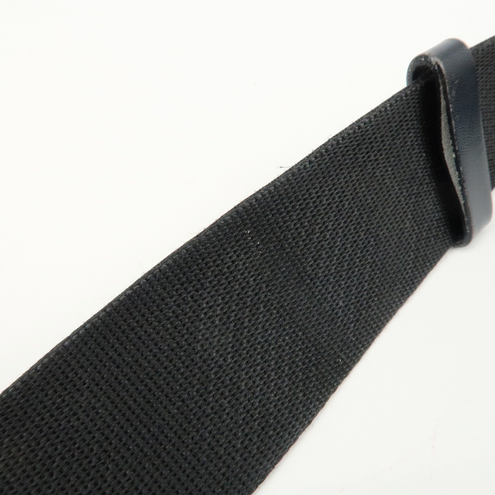 Christian Dior Trotter Canvas Leather Shoulder Bag  Navy White Used