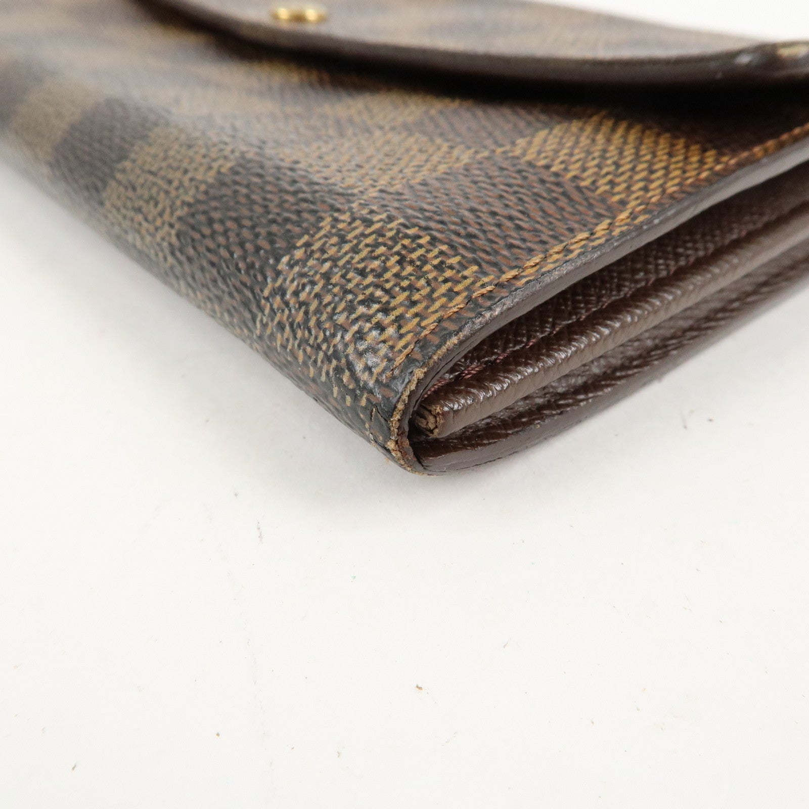 Louis Vuitton Damier Porte Monnaie Cult Credit Long Wallet N61724 Used
