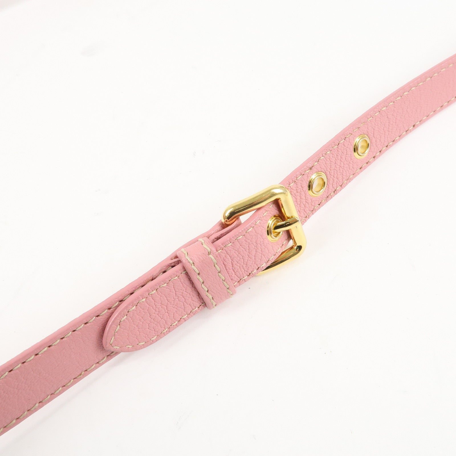 MIU MIU Leather Shoulder Bag Pink RTC460 Used