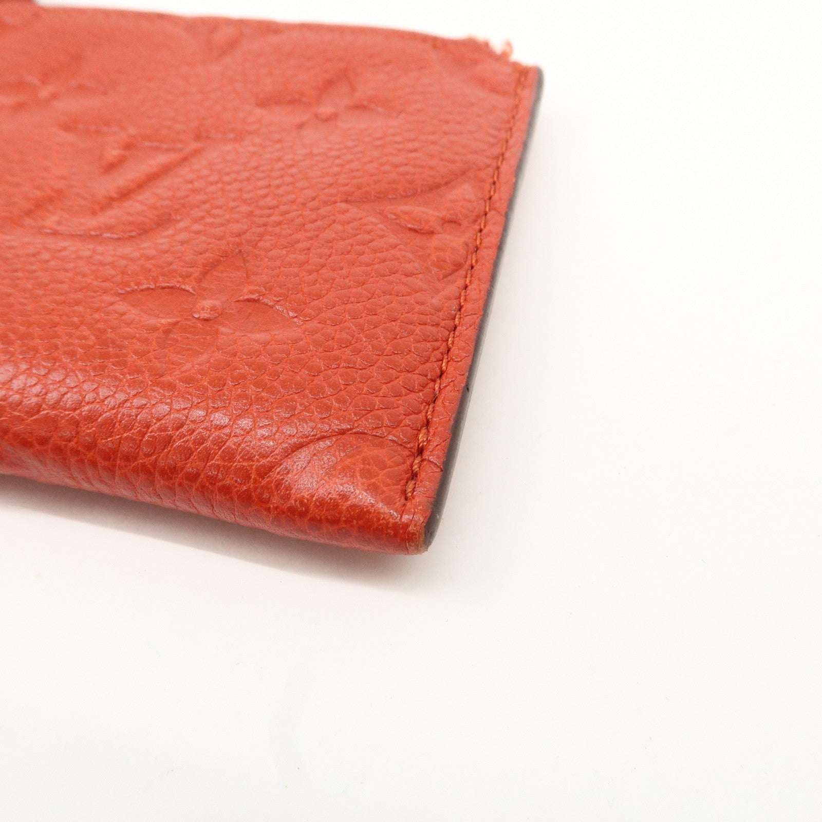Louis Vuitton Monogram Empreinte Portefeuille Cerise Cion Case Used