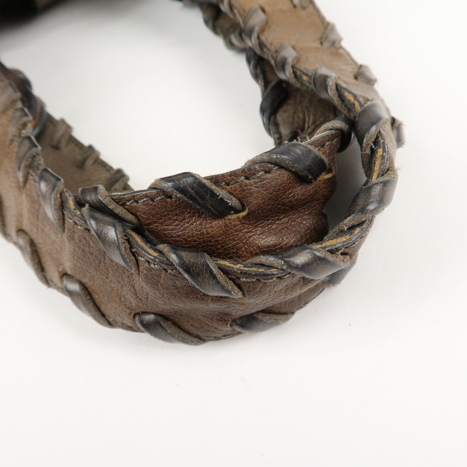 Chloe Leather Silverado Boston Bag Shoulder Bag Brown Used