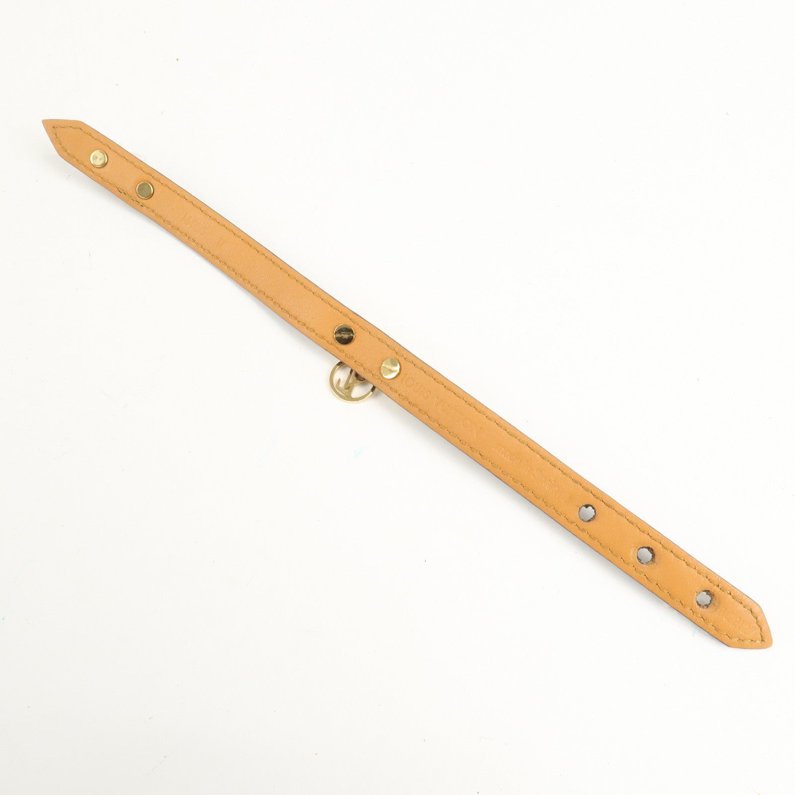 Louis Vuitton Monogram Bracelet Logo Mania 17 Brown M4150 Used