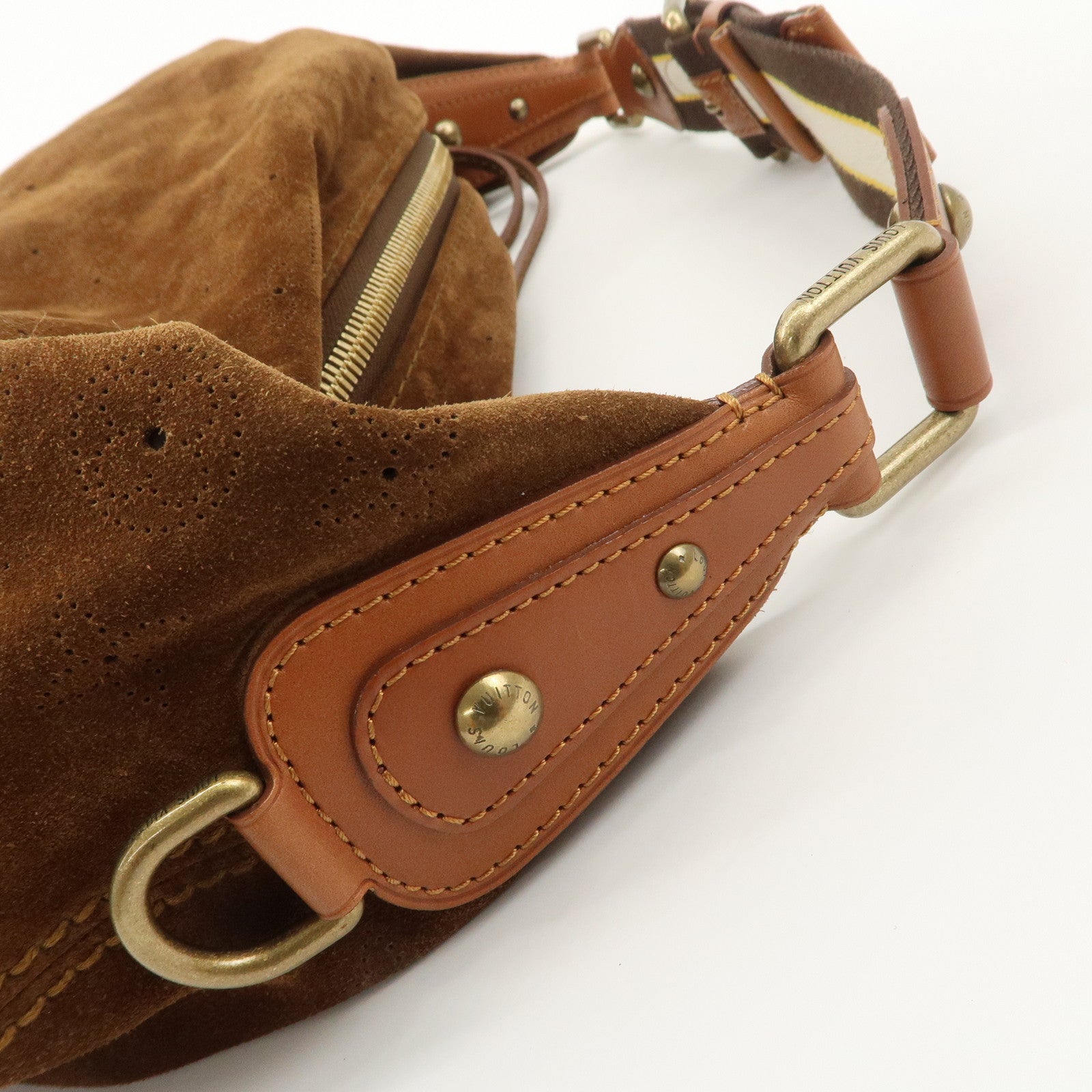 Louis Vuitton Monogram Suede Onata GM Shoulder Bag M95120 Used