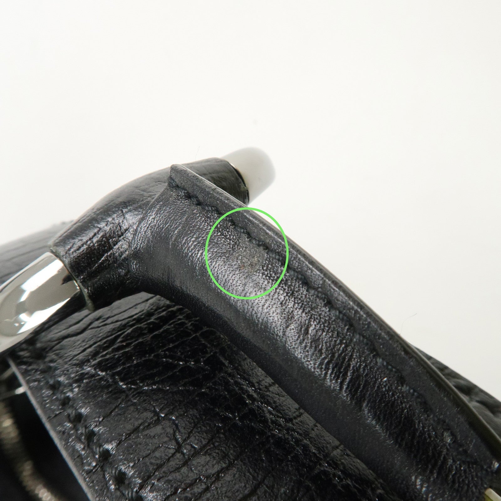 GUCCI Horsebit GG Canvas Leather Shoulder Bag 115867 Used