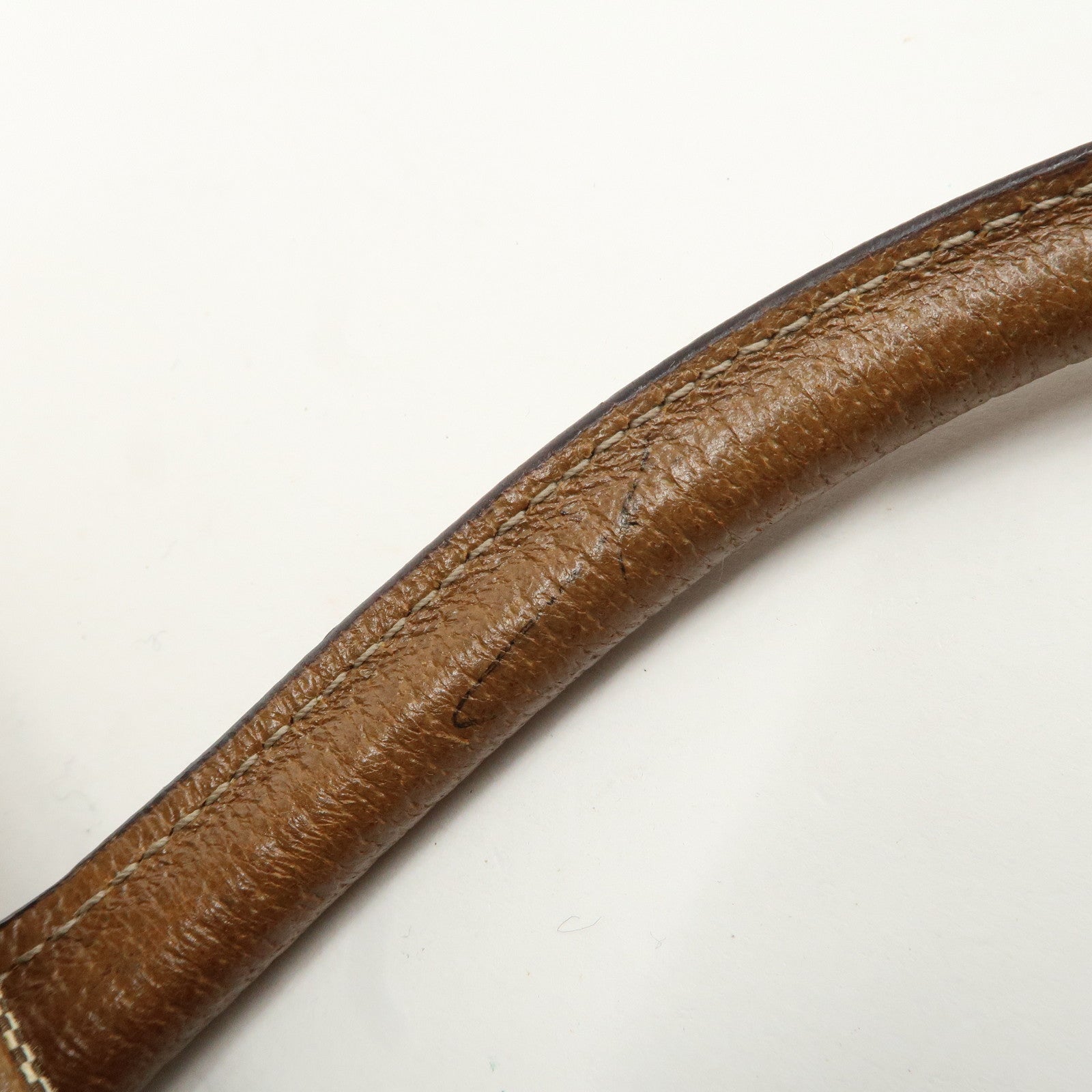 GUCCI GG Canvas Leather Tote Bag Hand Bag Beige Brown 120895 Used