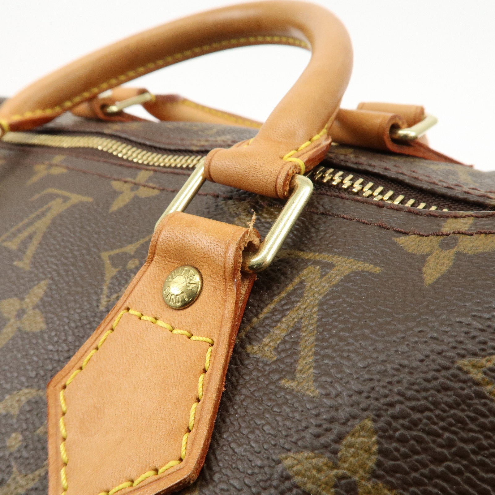 Louis Vuitton Monogram Speedy 40 Hand Bag Boston Bag M41522 Used