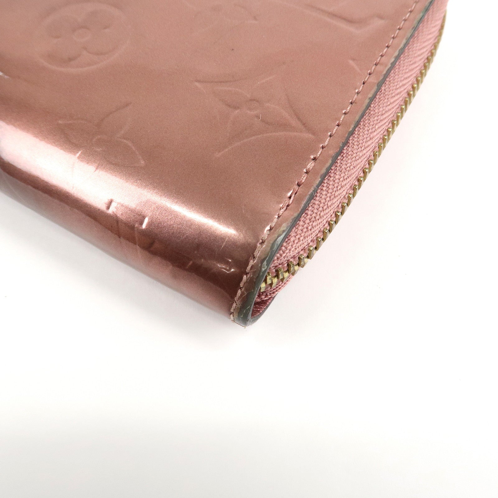 Louis Vuitton Monogram Vernis Zippy Long Wallet Used