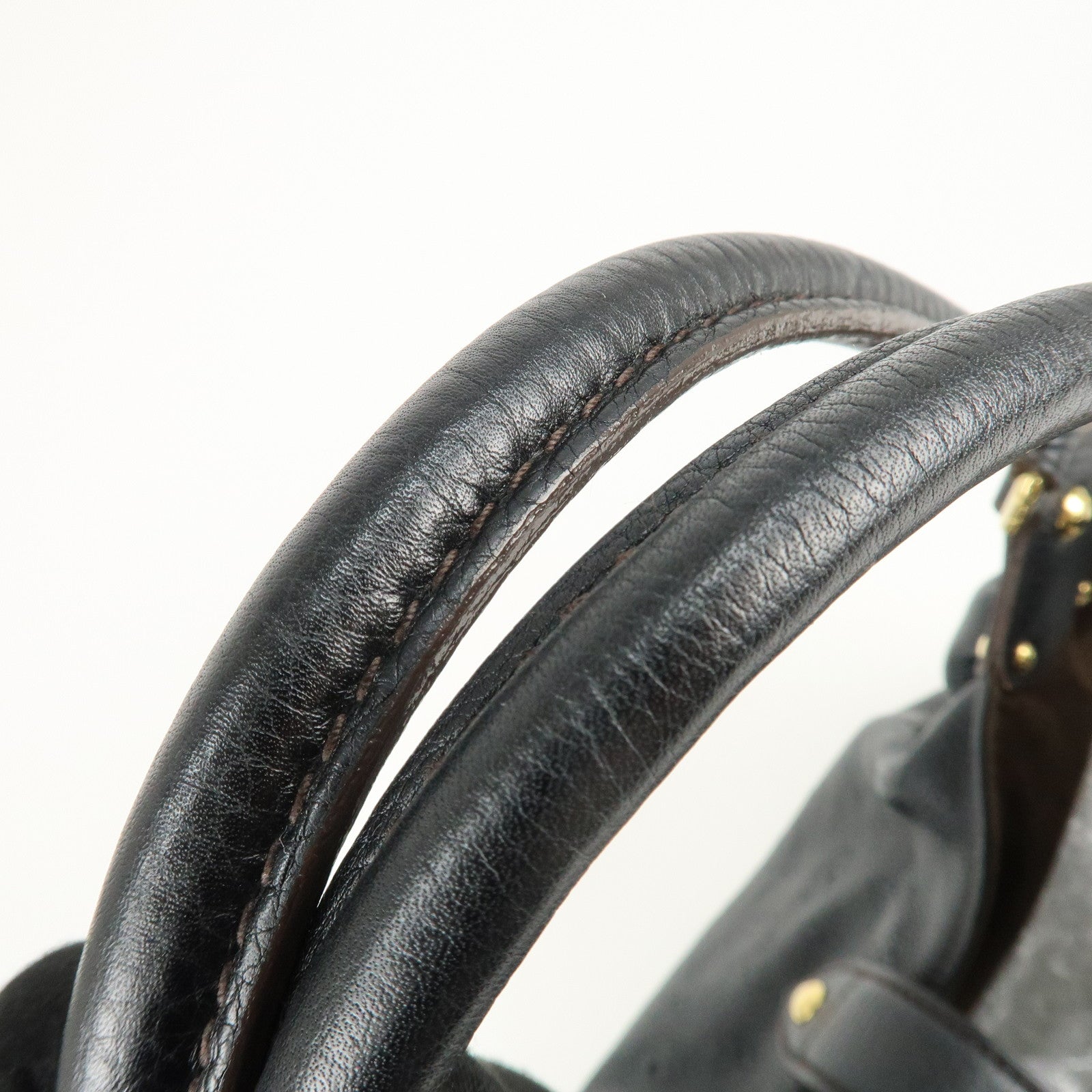 Louis Vuitton Monogram Mahina L Leather Hand Bag M93441 Used