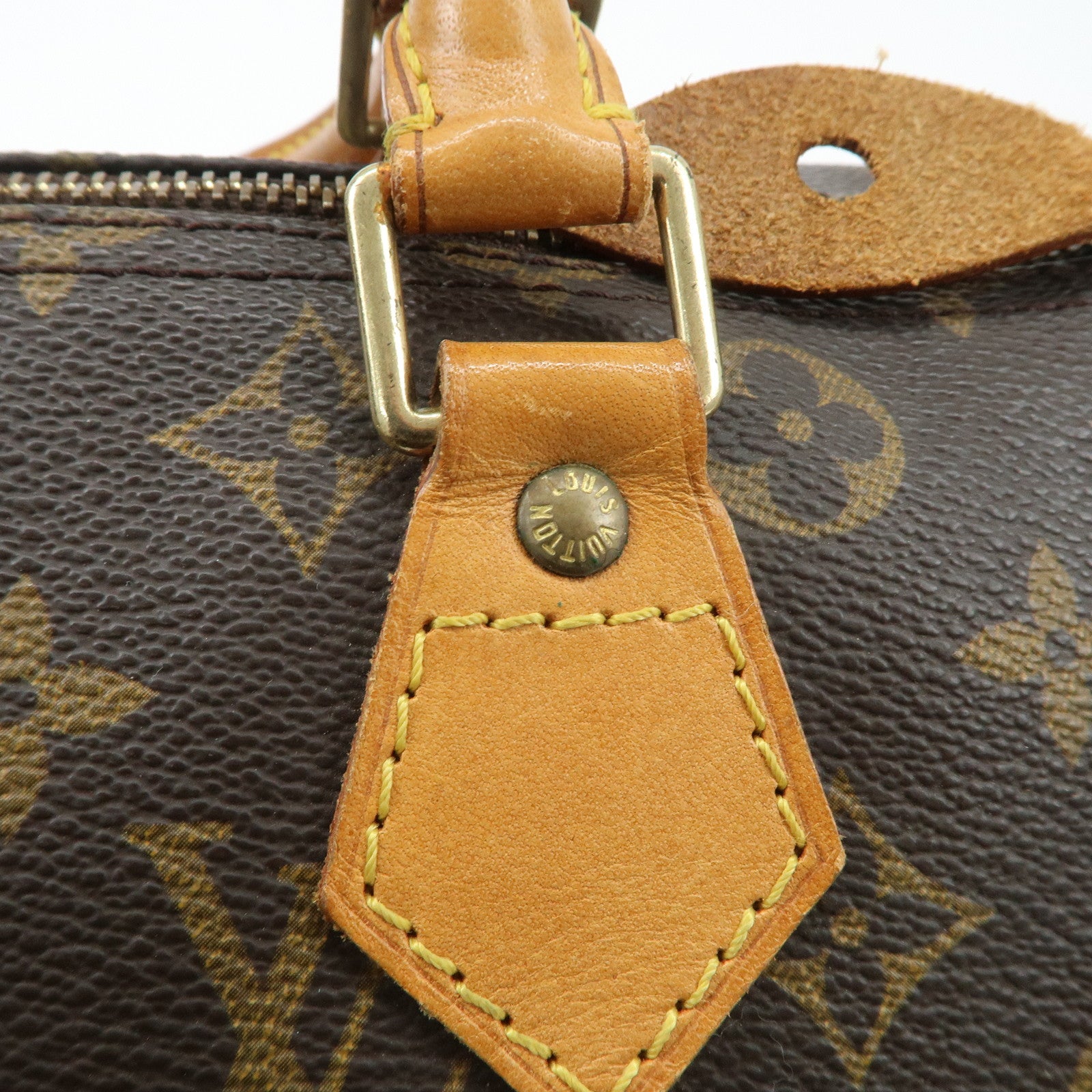 Louis Vuitton Monogram Speedy 30 Hand Bag Boston Bag M41526 Used