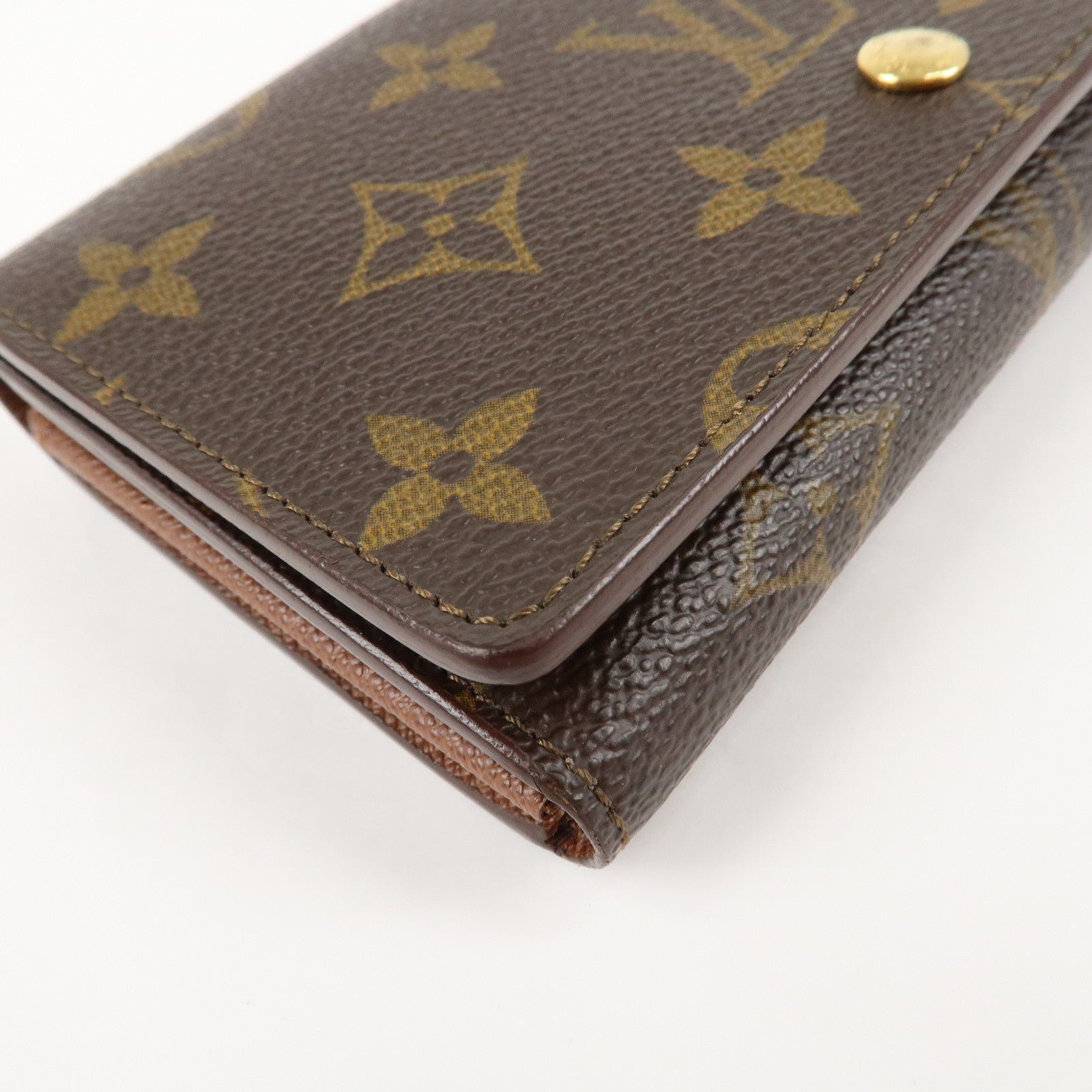 Louis Vuitton Monogram Porte Monnaie Billets Tresor Wallet M61730 Used