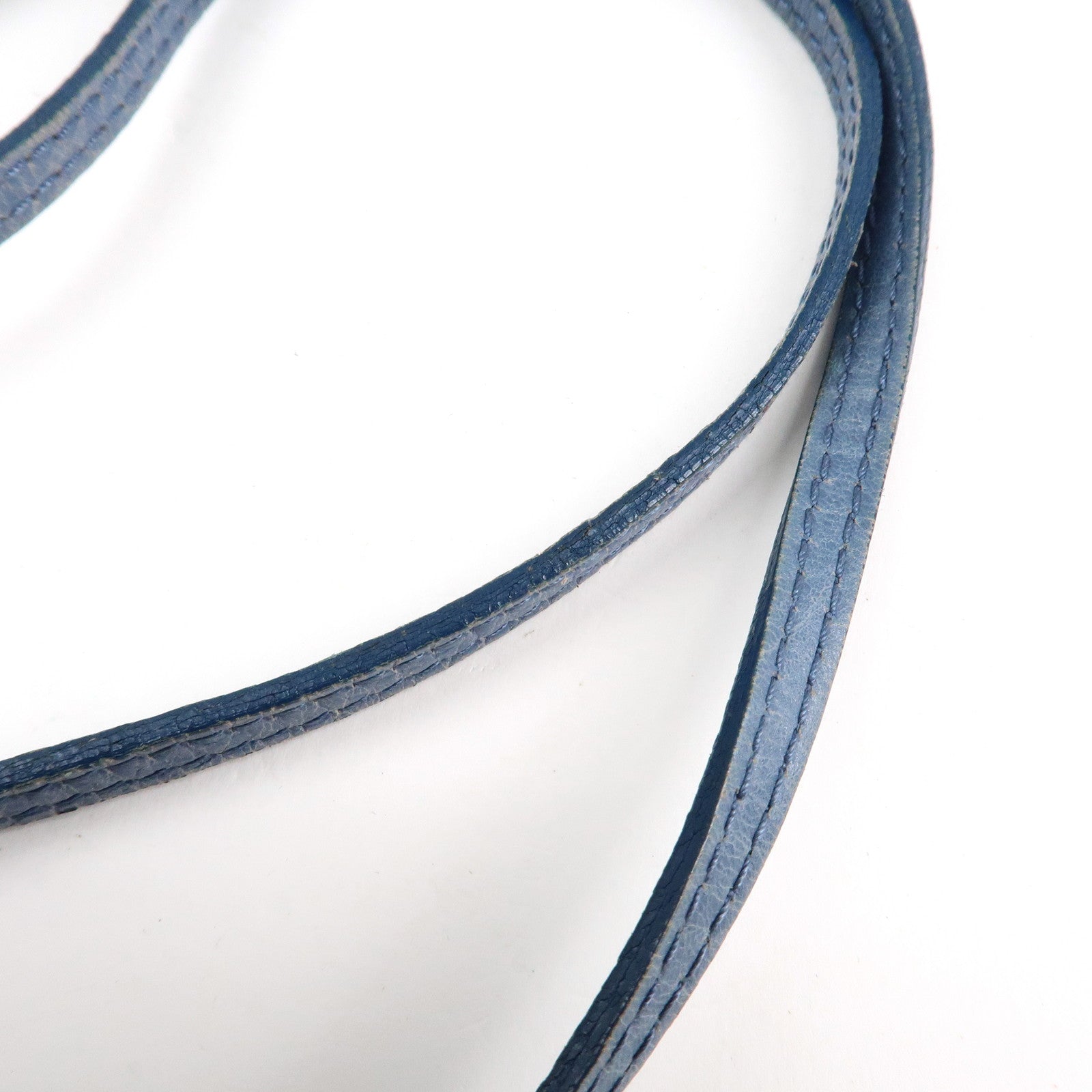 BALENCIAGA The Hip Leather Shoulder Bag Hand Bag Blue 242803 Used