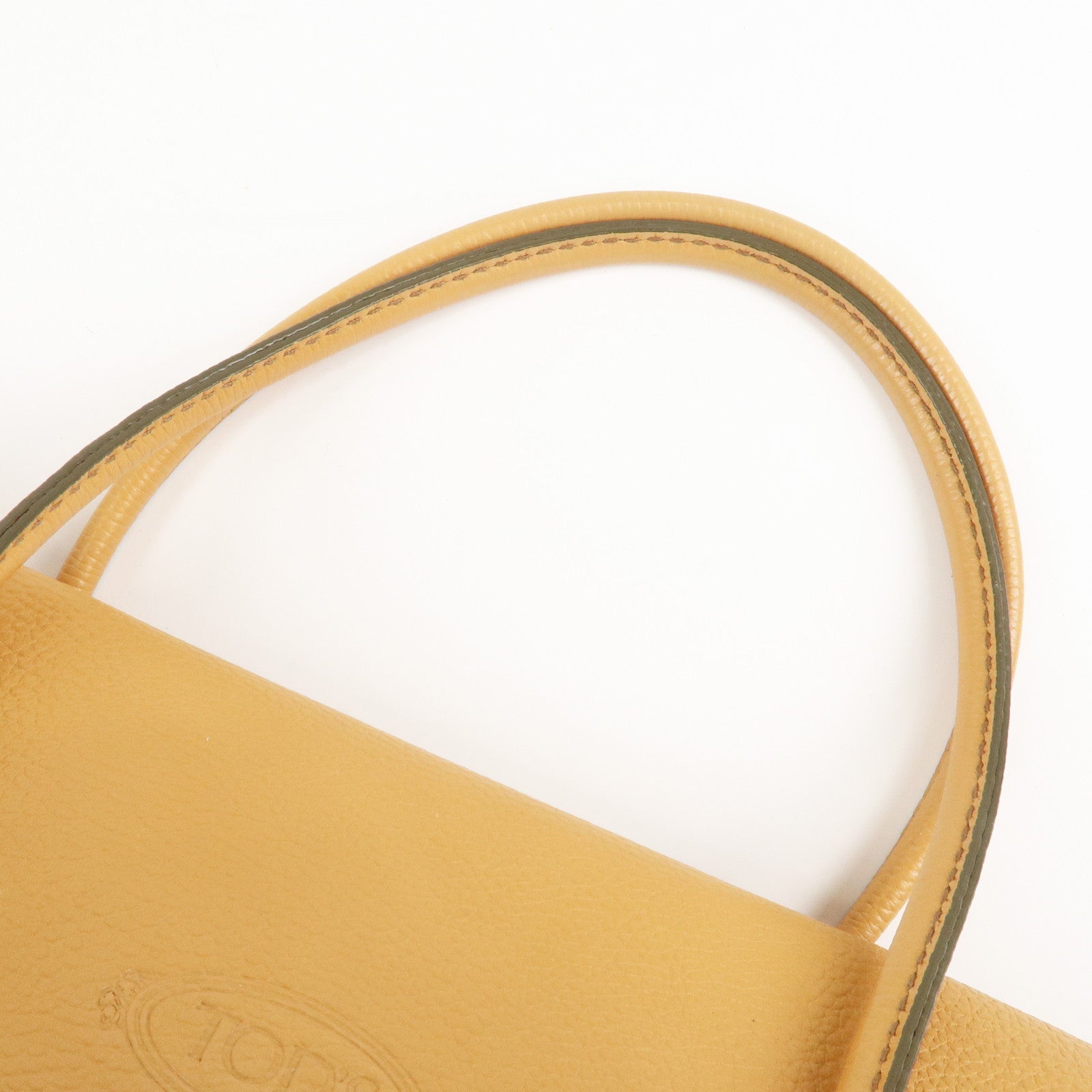 TOD’S Leather One-shoulder Bag Shoulder Bag Hand Bag Brown Used