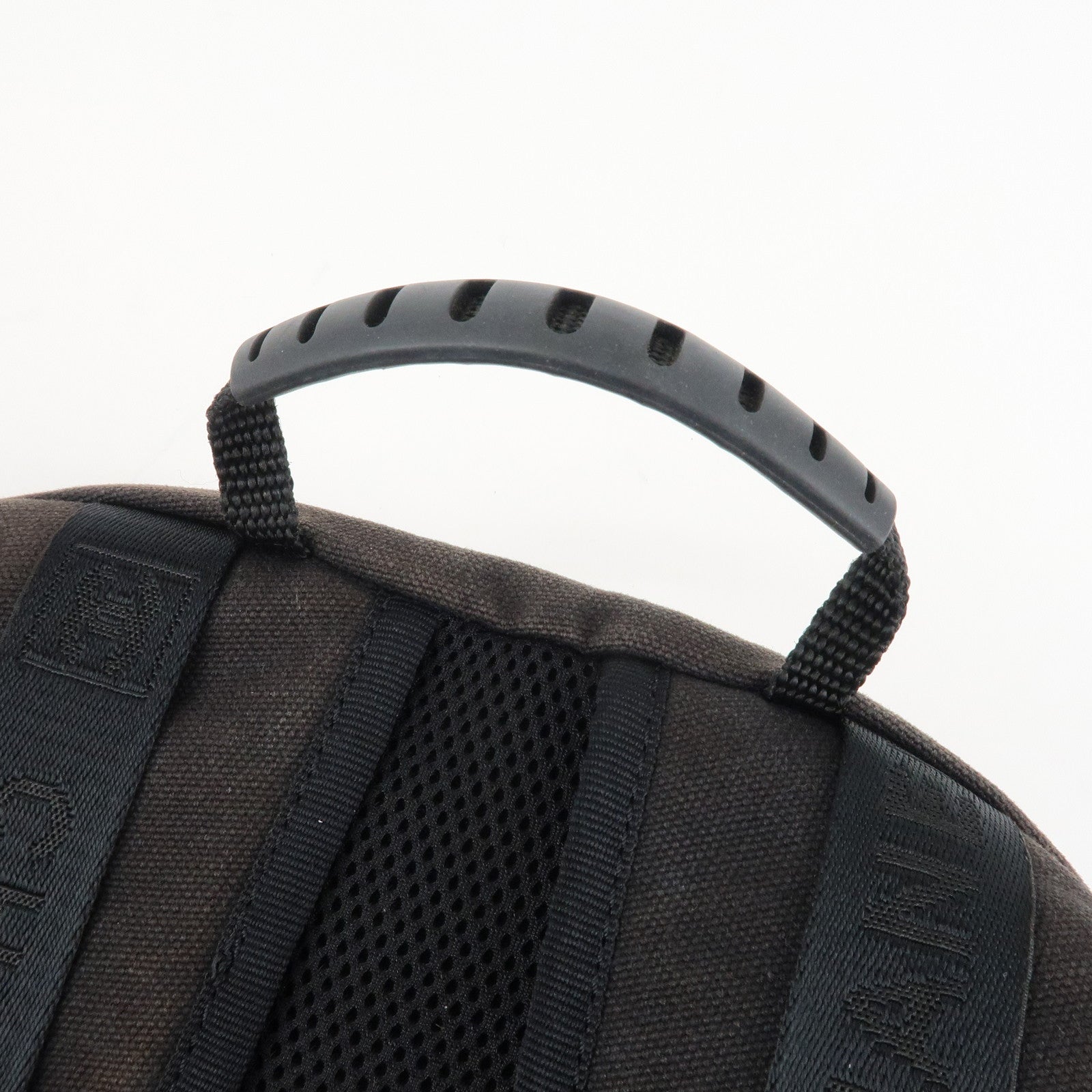 CHANEL CHANEL Sports Canvas Backpack Black Green Used