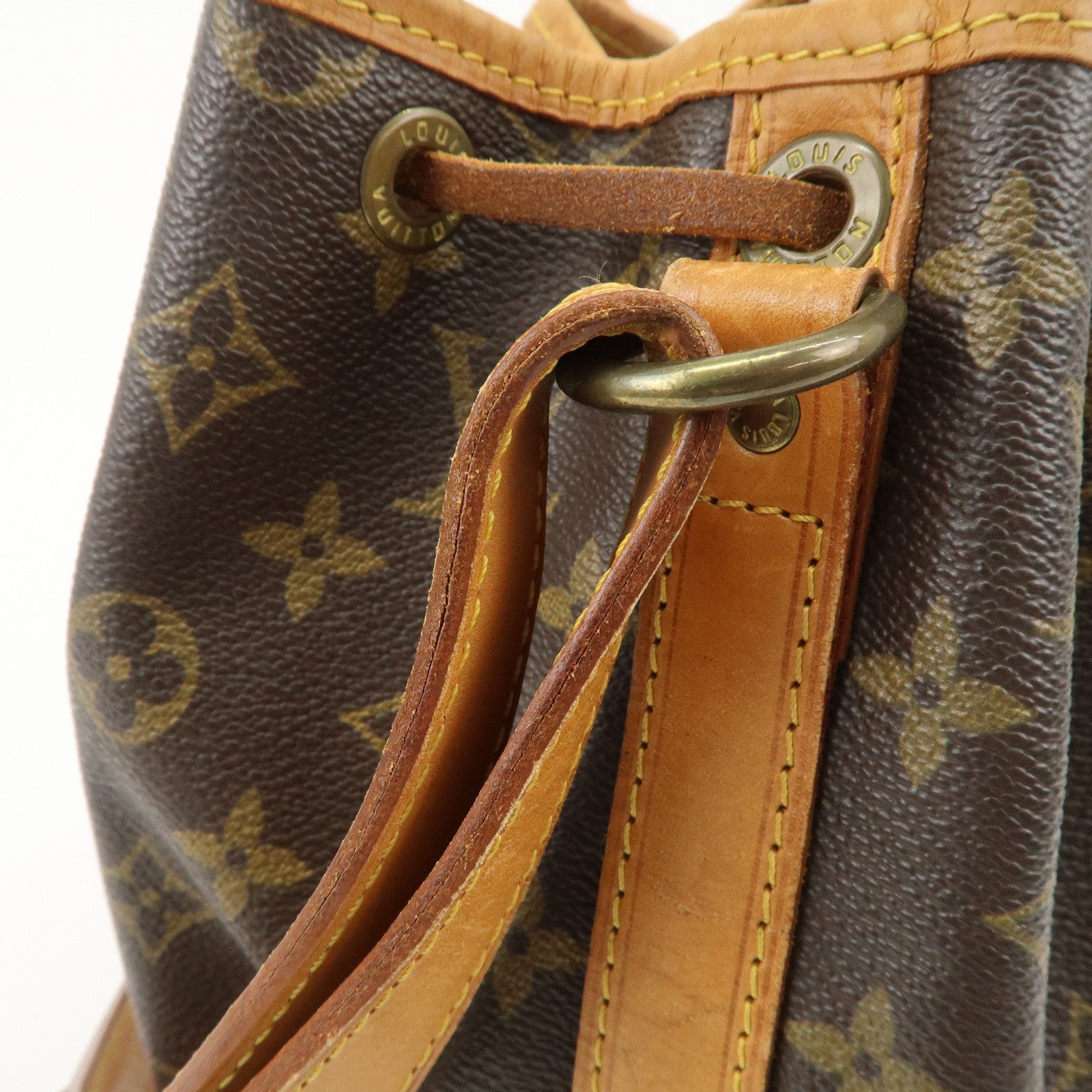 Louis Vuitton Monogram Noe Shoulder Bag Hand Bag Brown M42224 Used