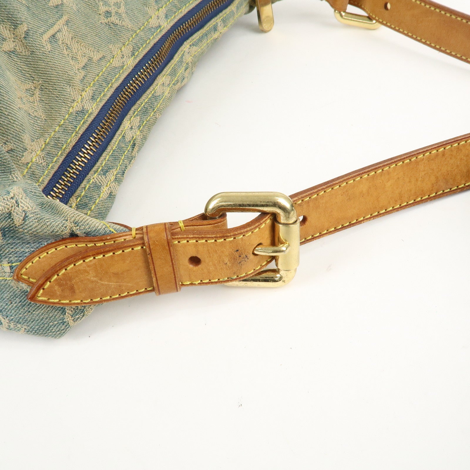 Louis Vuitton Monogram Denim Baggy GM Shoulder Bag M95048 Used