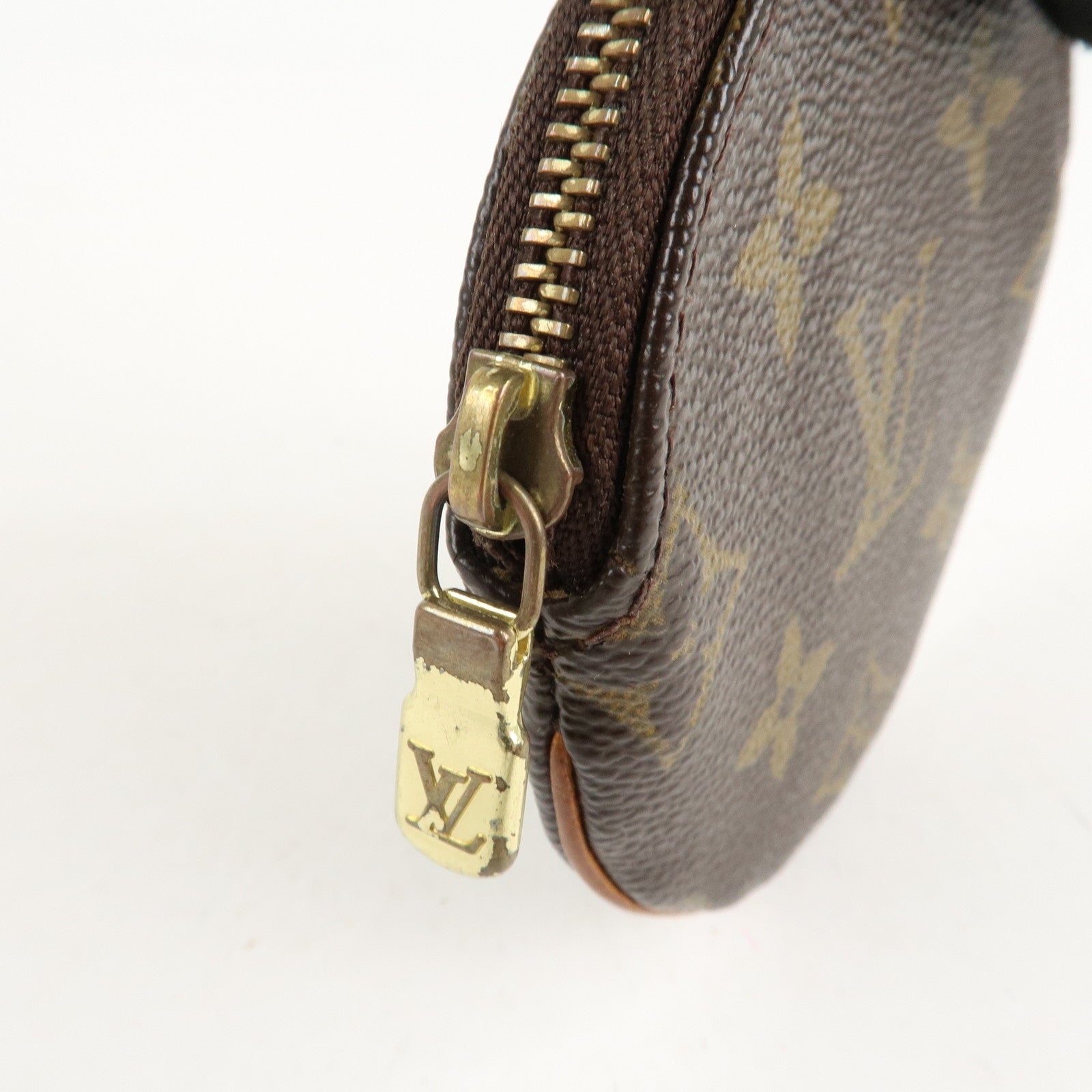 Set of2 Louis Vuitton Monogram Porte Monnaie Rond Coin Case M61926 Used